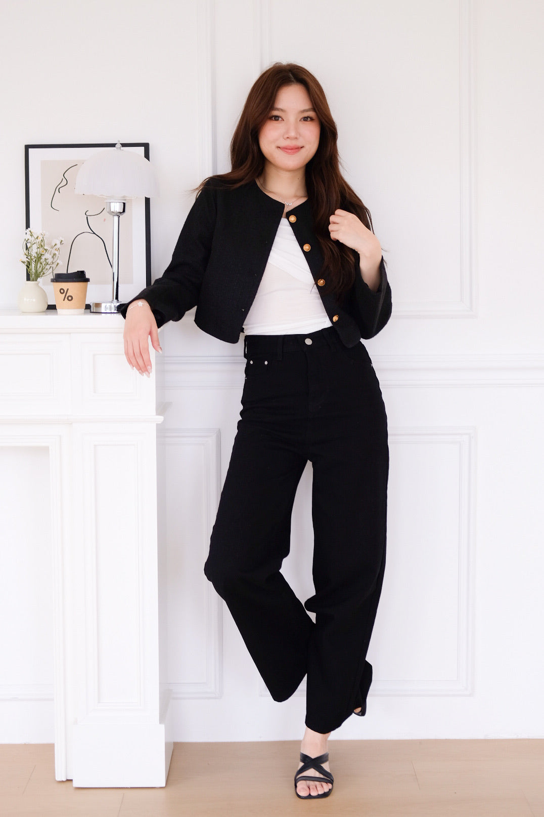 Matin Denim Straight Jeans (Black)