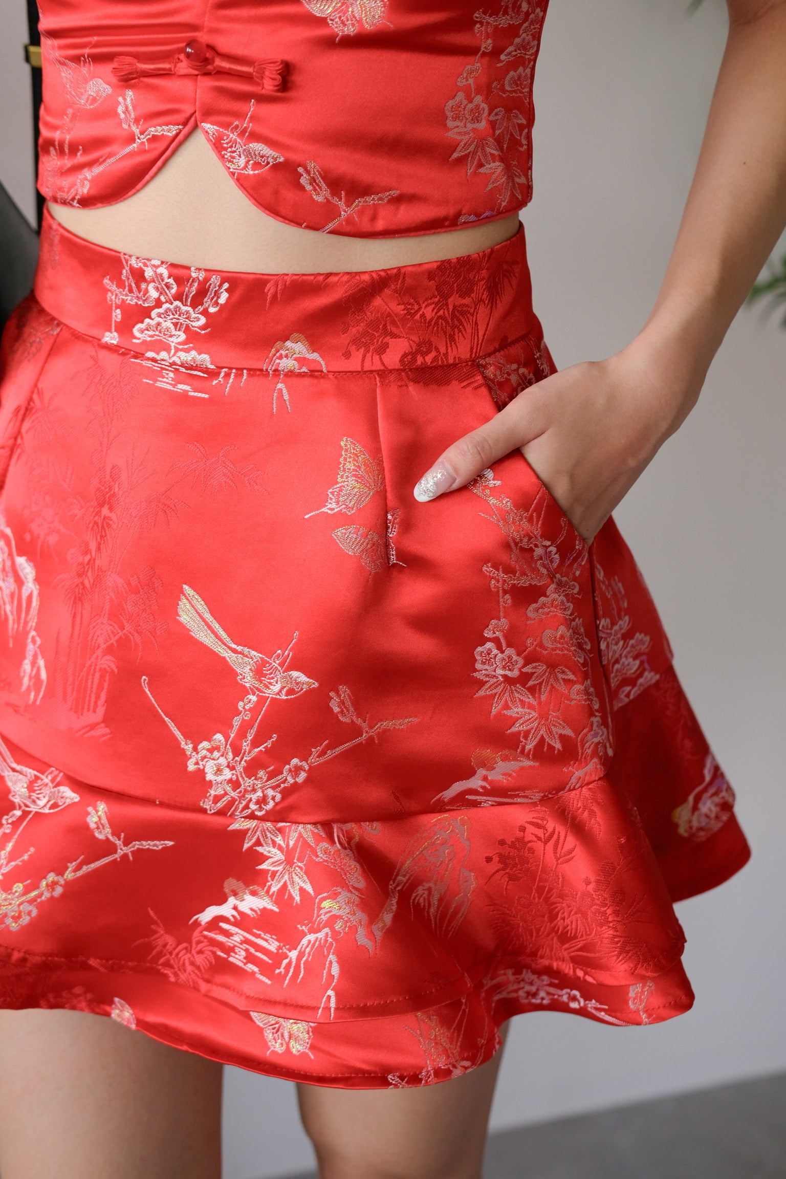 [ETA 5 Jan] Shu Ran Ruffle Skirt (Red)