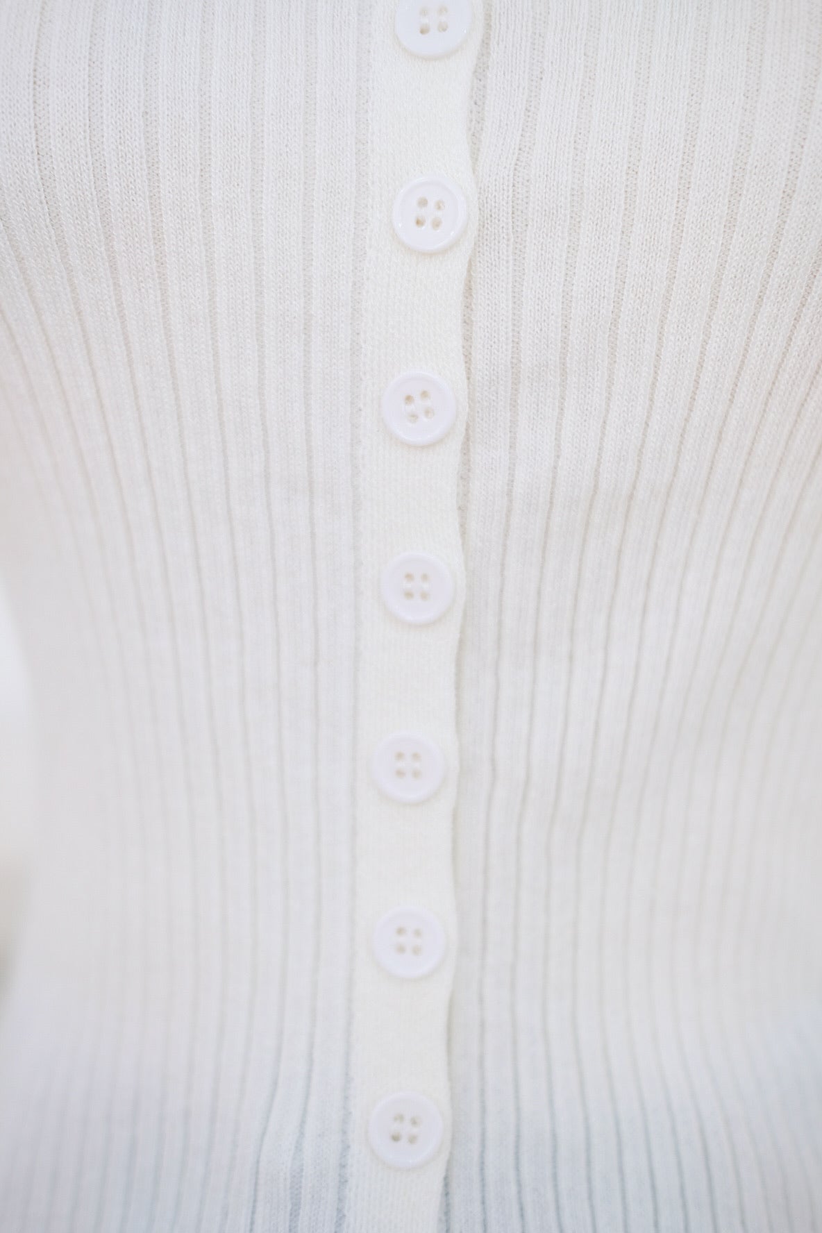 White Long Sleeve Knit Top