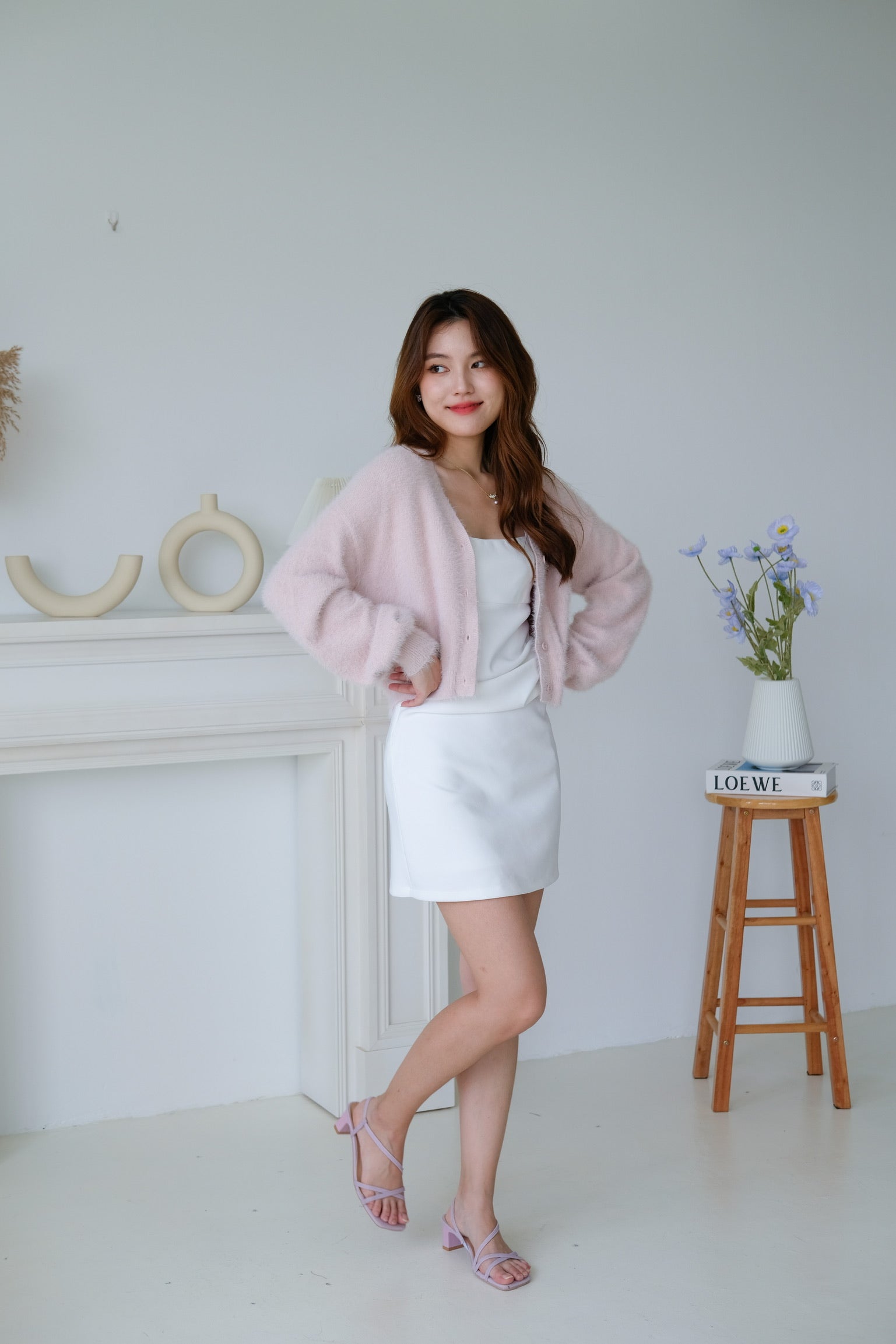 Emely Furry Outerwear (Baby Pink)