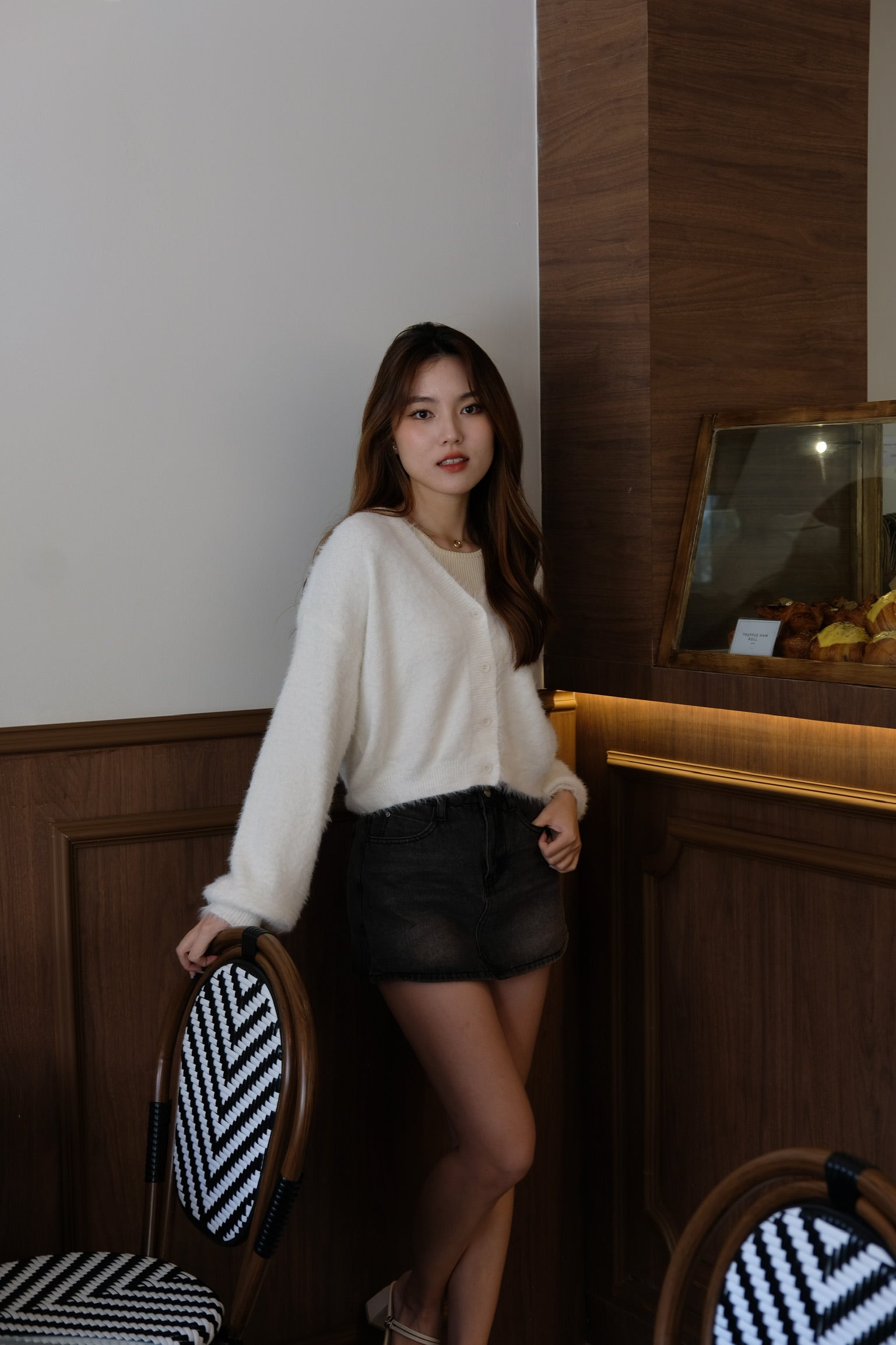 Emely Furry Outerwear (White)