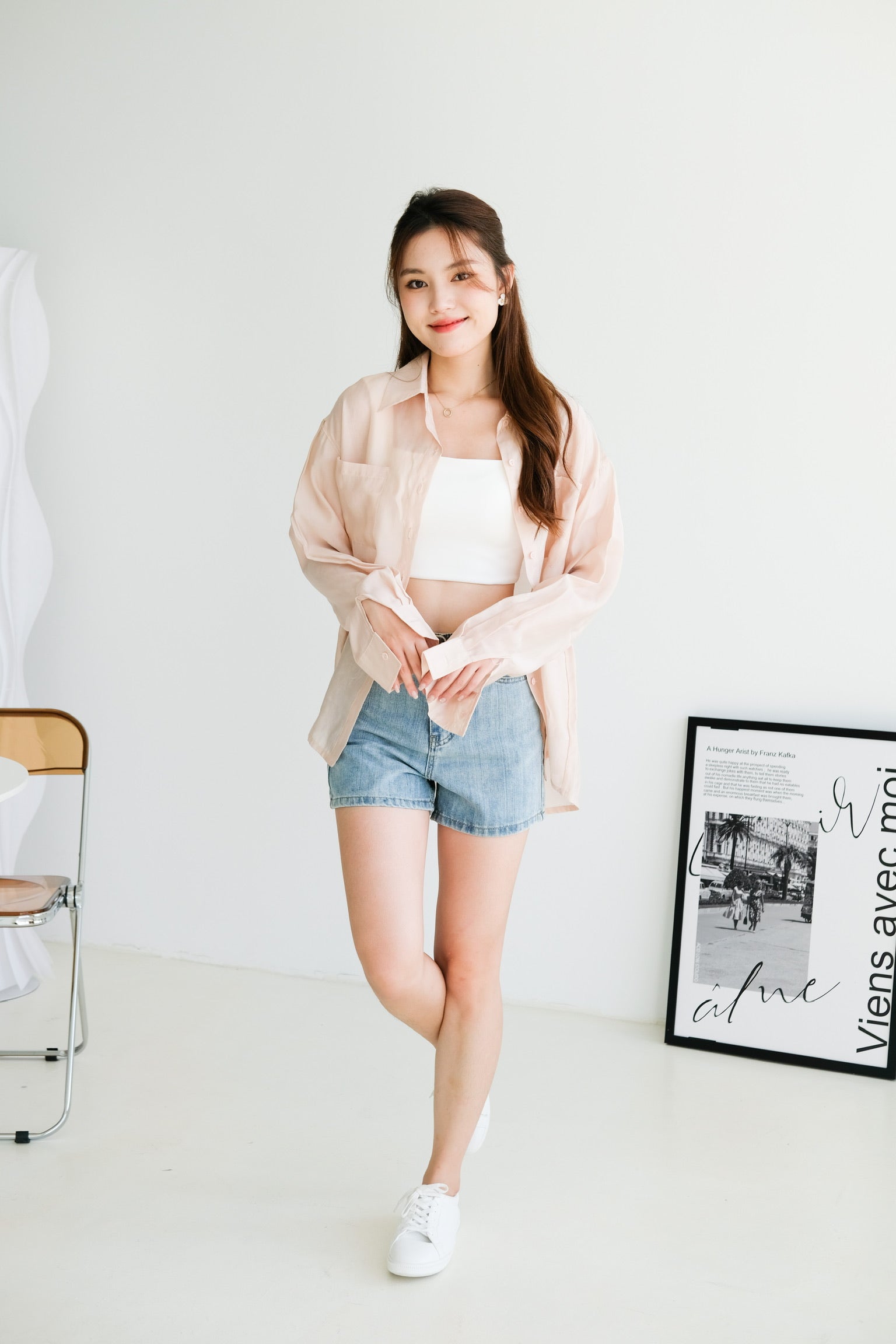 Chester Relaxed Blouse (Dusty Pink)