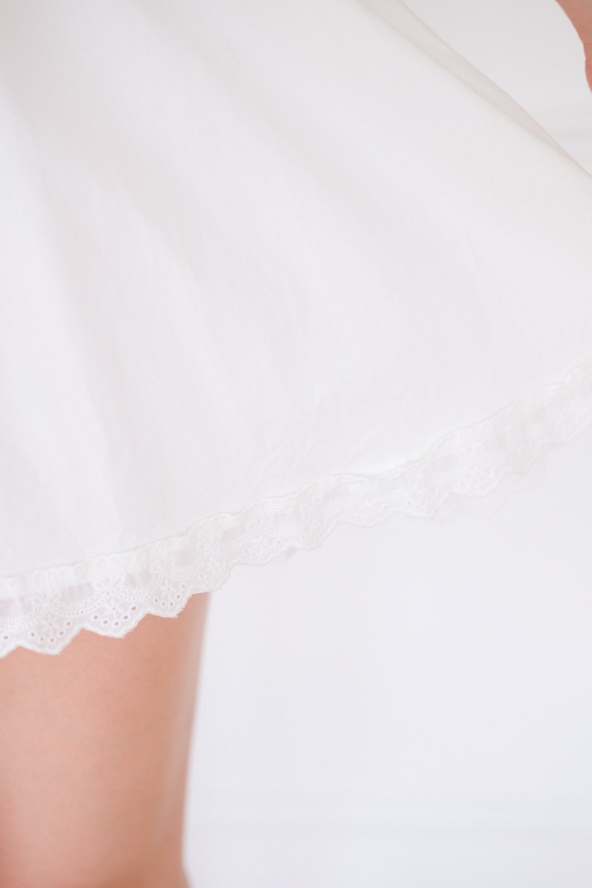 Elaine Lace Up Skater Dress (White) [ETA 10 Sept]
