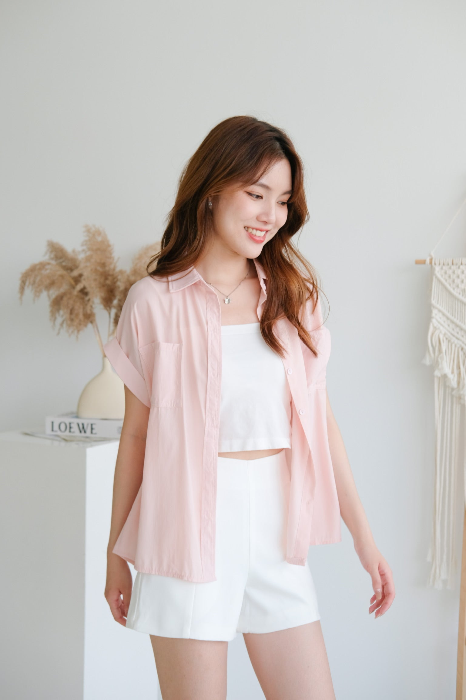 Eunji Korean Blouse (Pink)