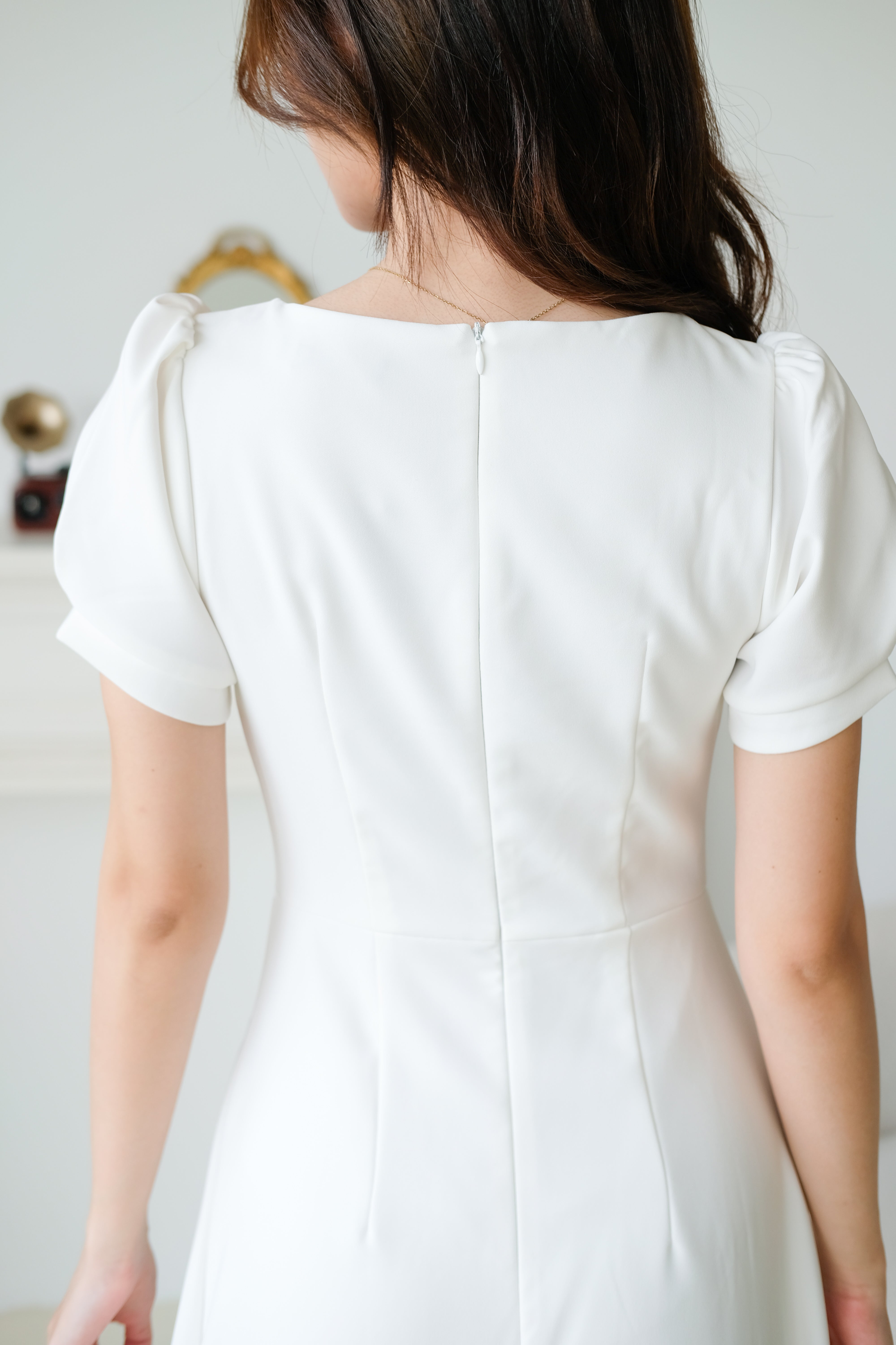 Sorelle Maxi Dinner Dress (White)
