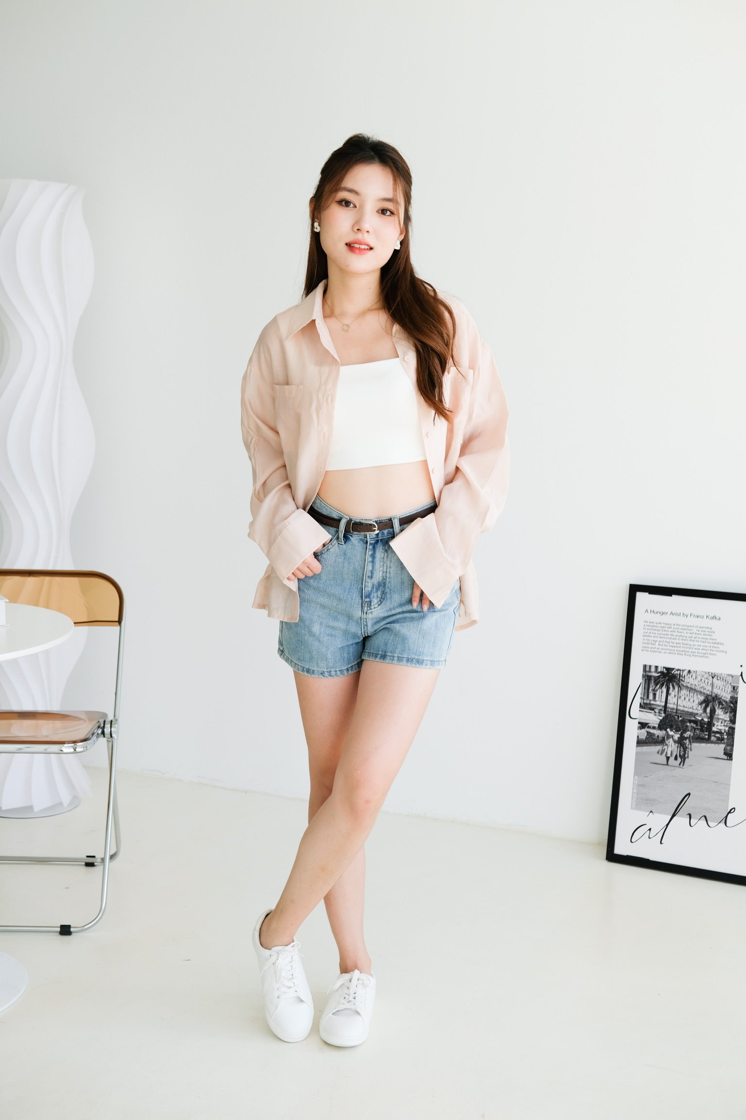 Chester Relaxed Blouse (Dusty Pink)