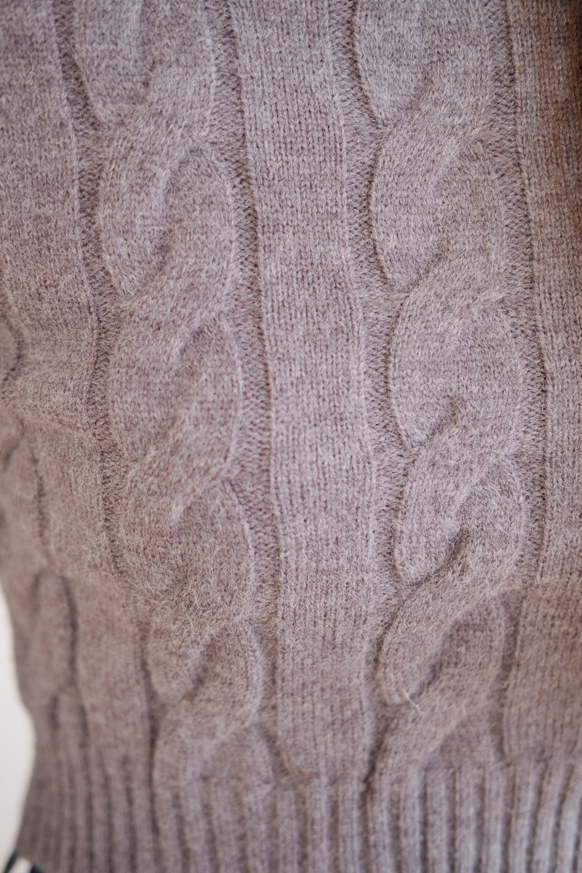 Jeanie Cable Knit Sweater (Grey)