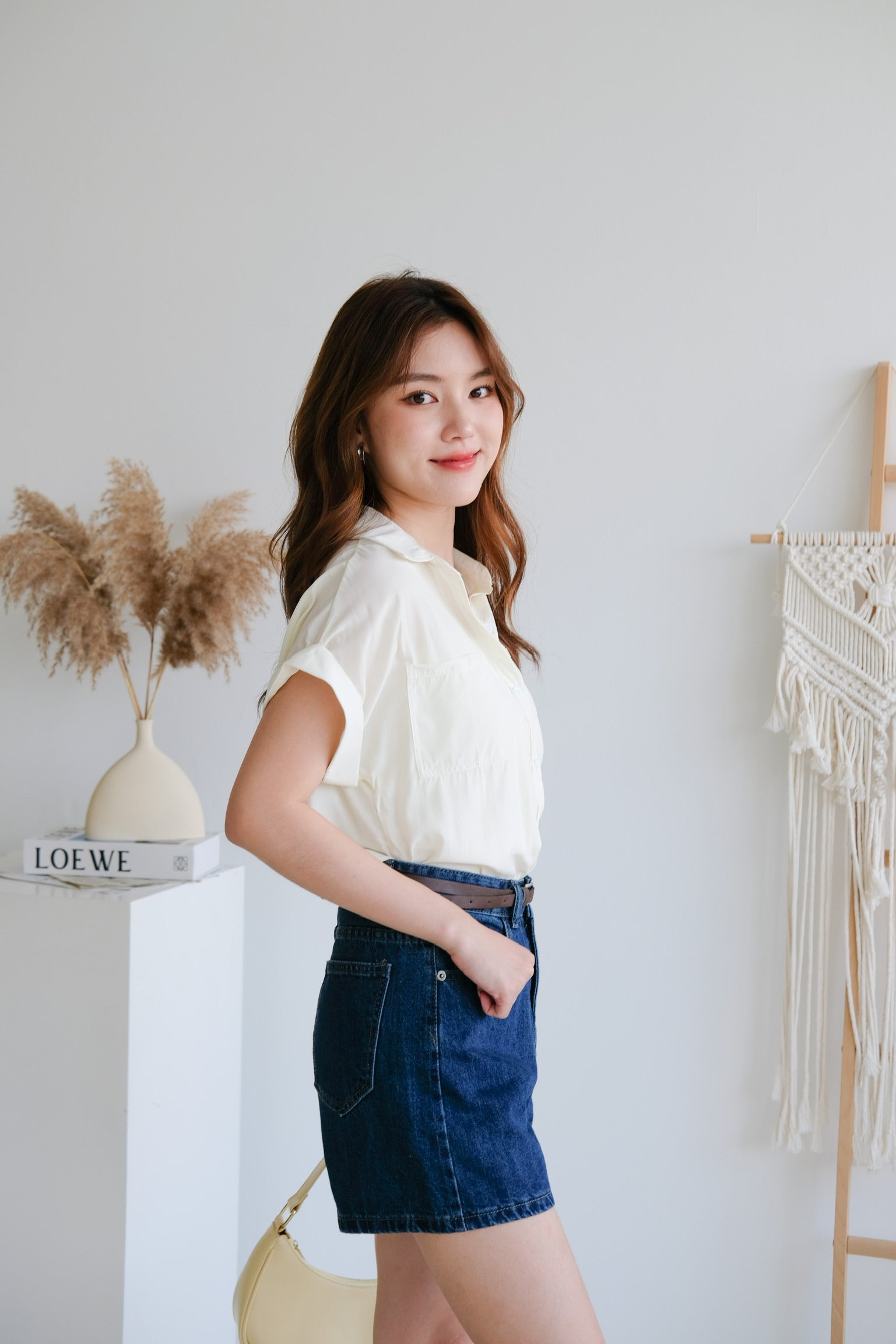 Eunji Korean Blouse (Pale Yellow)