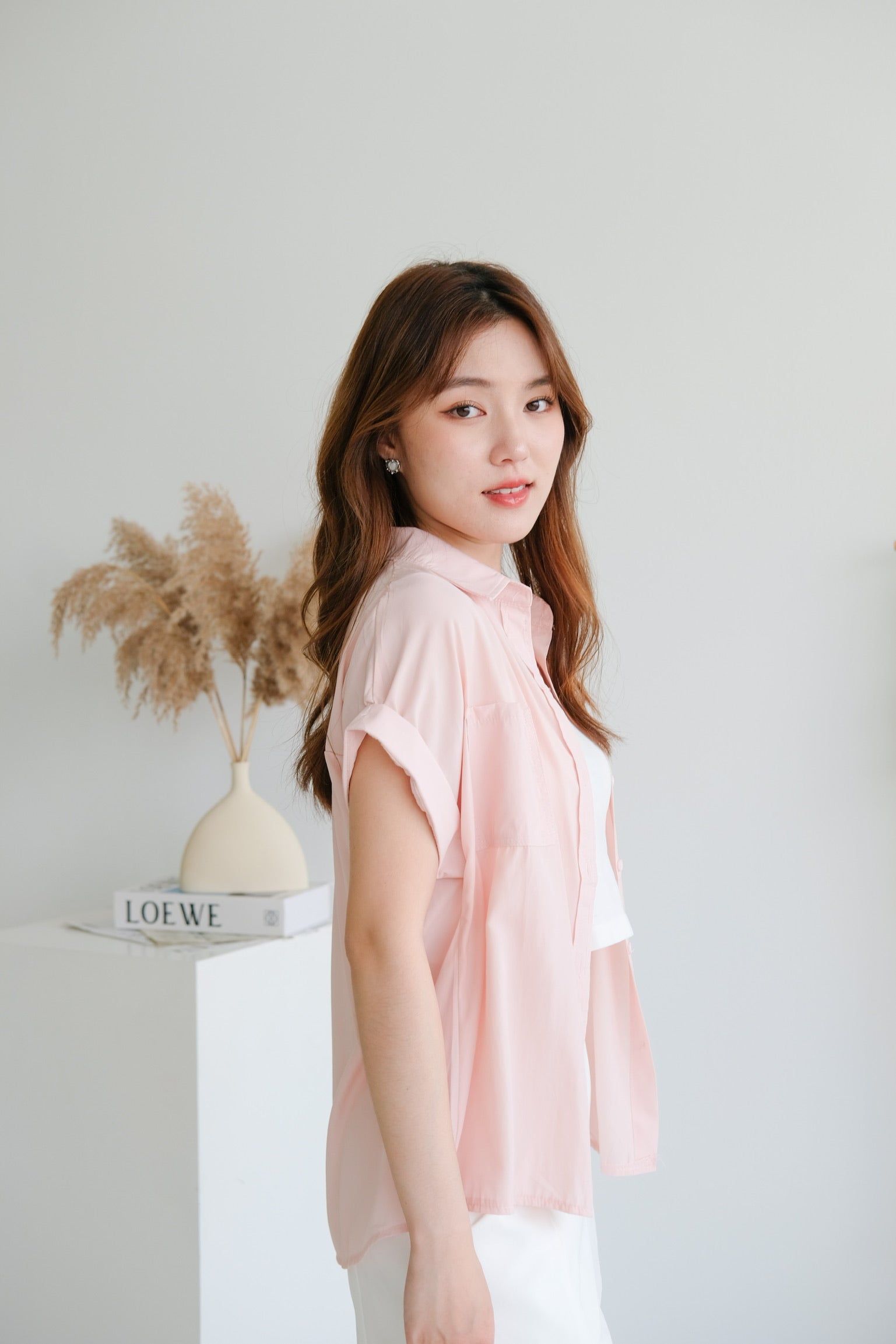 Eunji Korean Blouse (Pink)