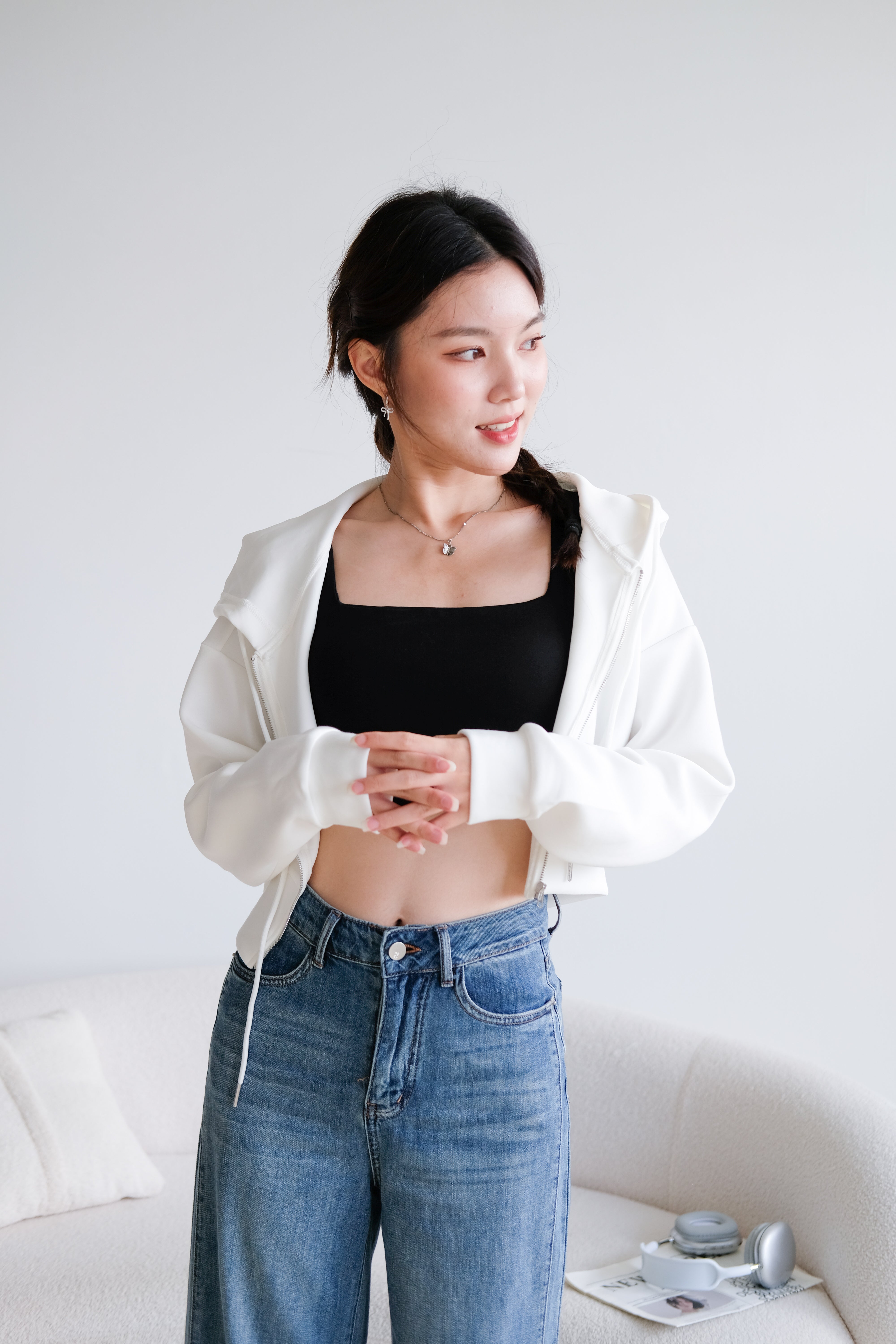 After Hours Hoodie Outerwear (White)