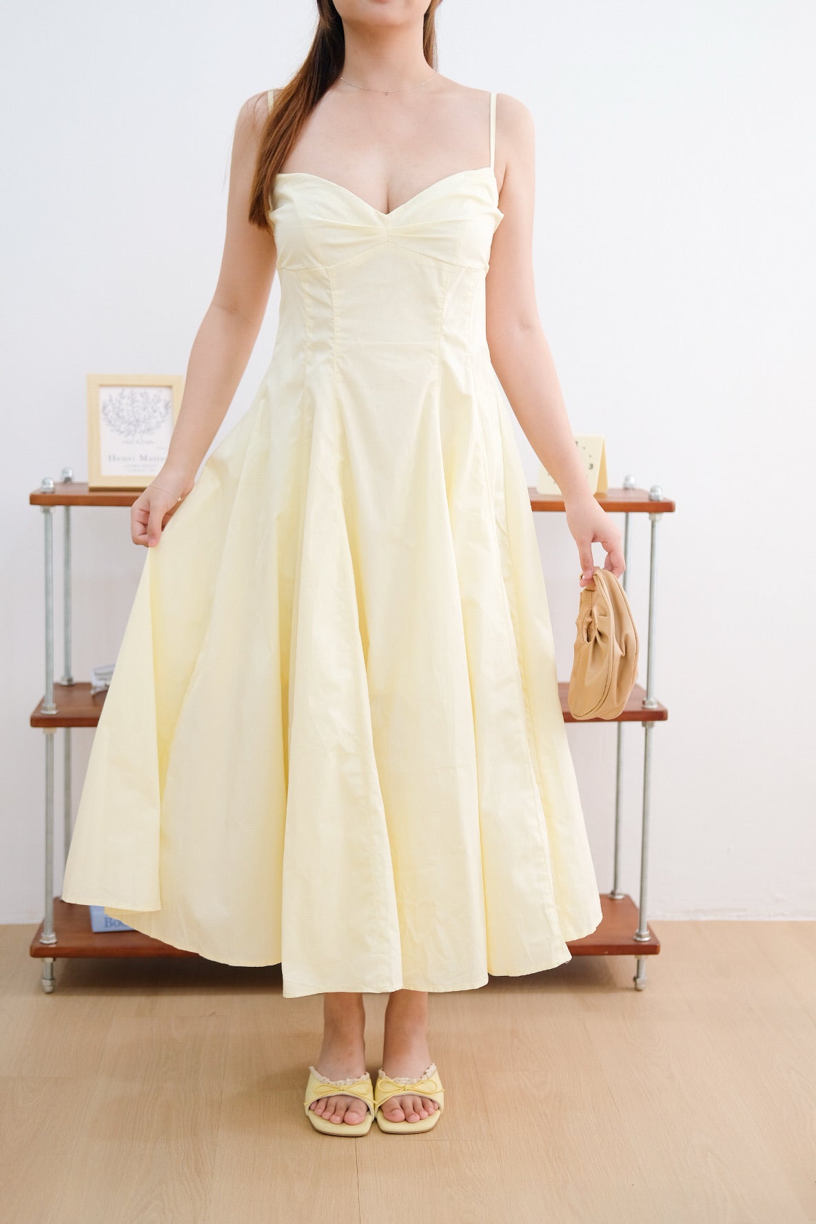 Yellow Sweetheart Maxi Dress