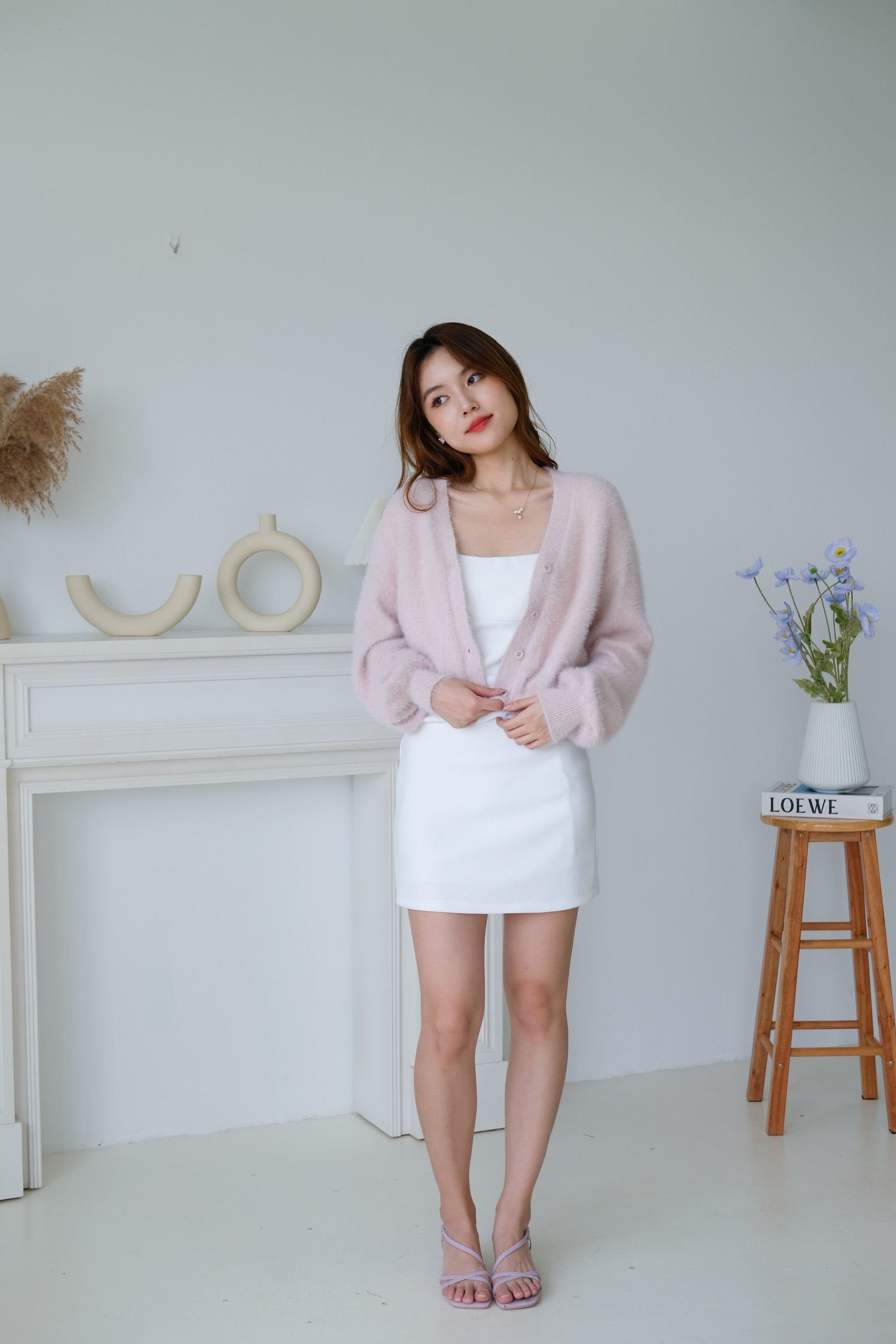 Emely Furry Outerwear (Baby Pink)