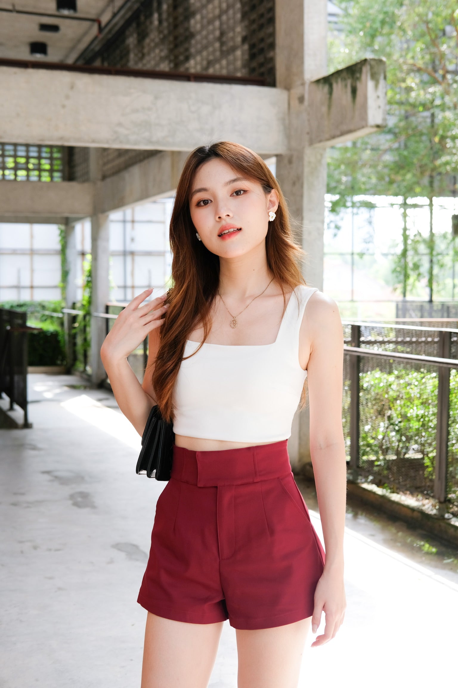 Classic Padded Cami Top (White)