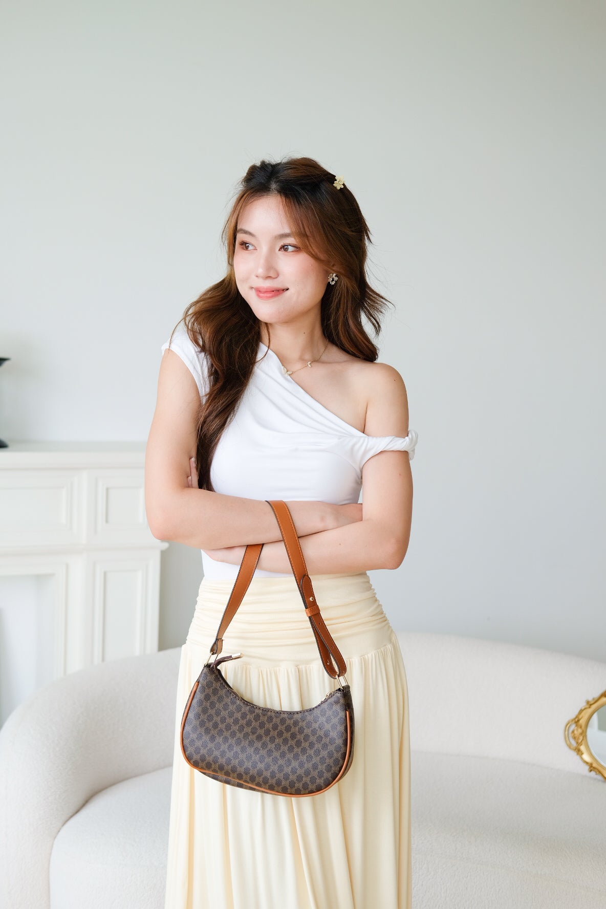 Felice Twist Toga Top (White)