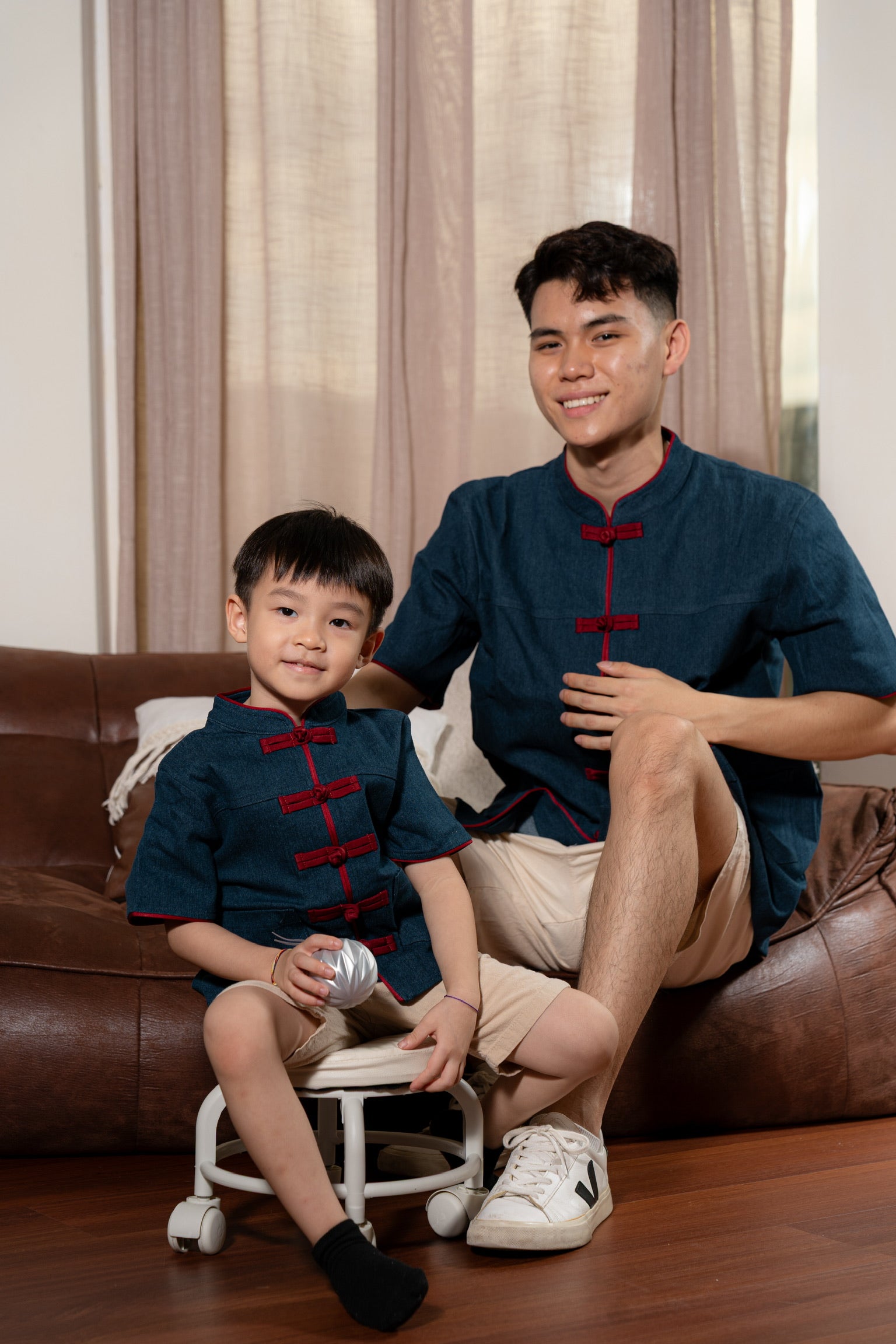 丹禧牛仔 Denim Joy Boy Samfu (Dark Blue)