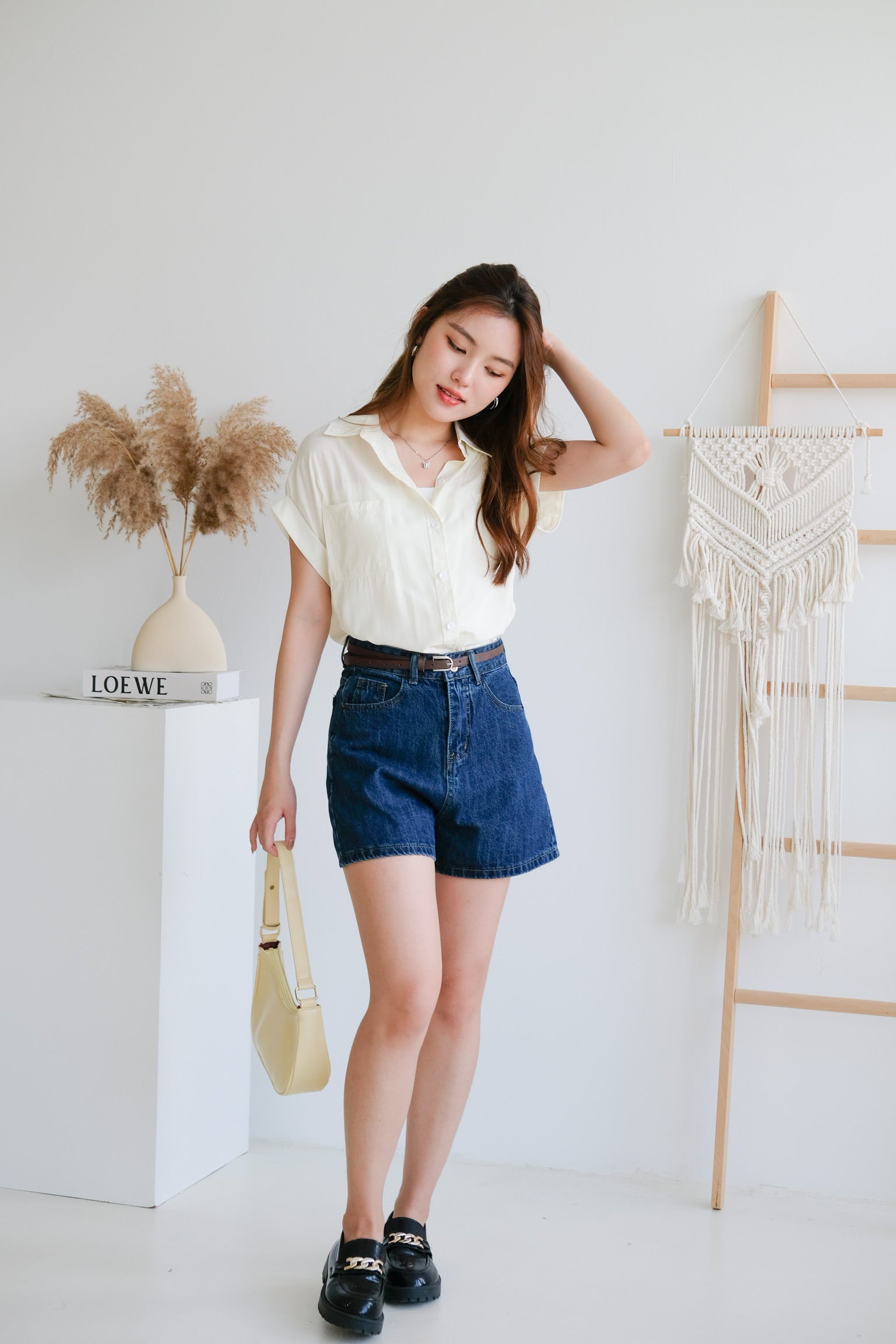 Eunji Korean Blouse (Pale Yellow)