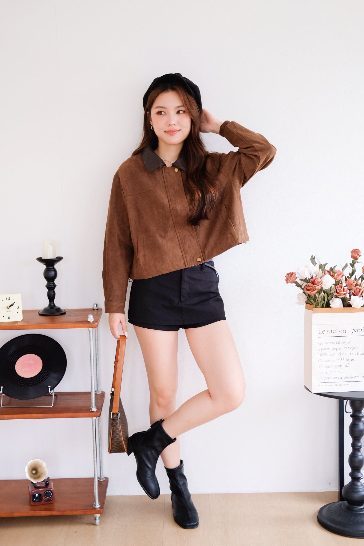Georgie Suede Jacket (Mocha)