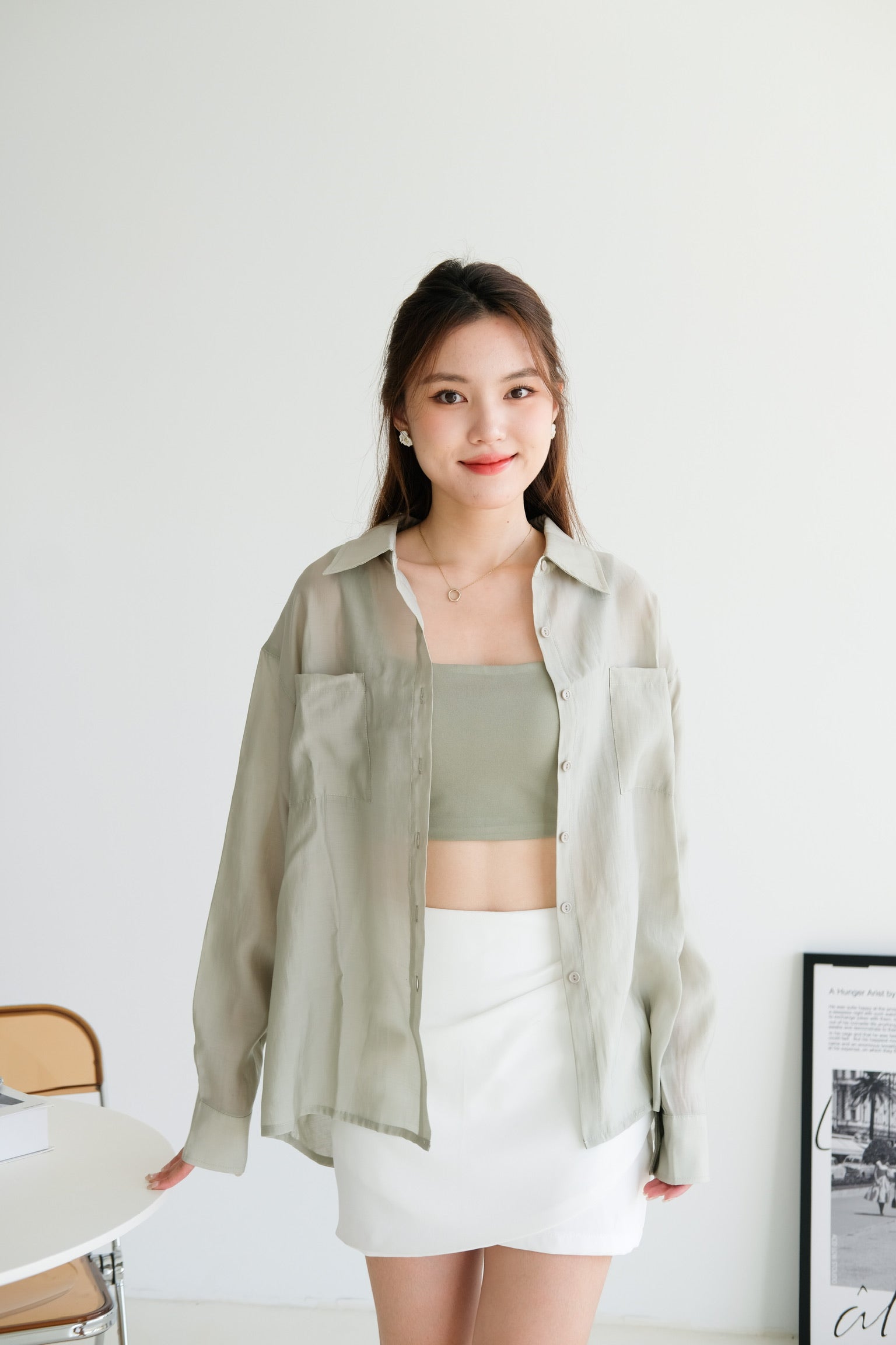 Chester Relaxed Blouse (Olive)