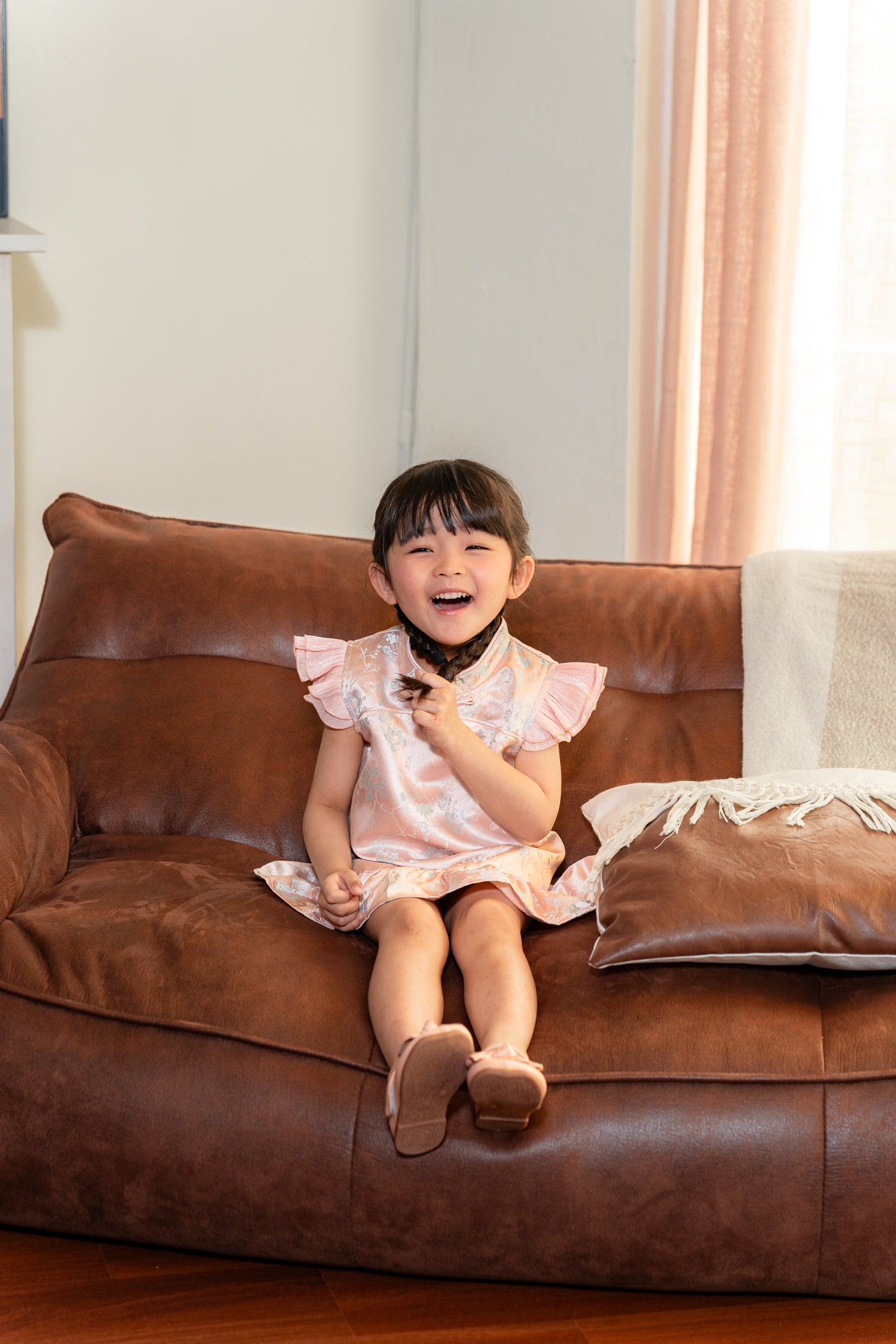 [ETA 15-21 Jan] 花禧团圆 Spring Reunion Girl Cheongsam (Blossom Pink)