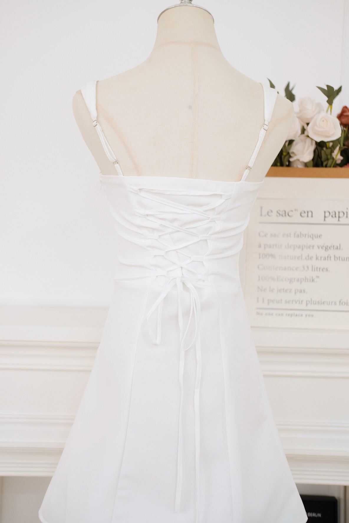 White Flare Mini Dress