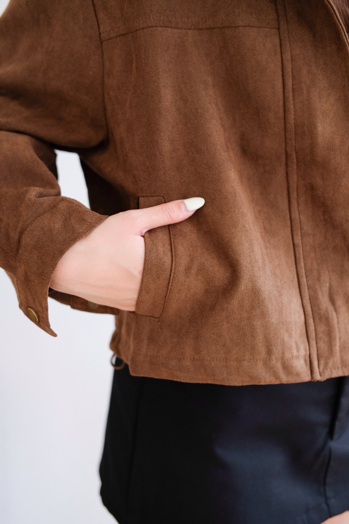 Georgie Suede Jacket (Mocha)