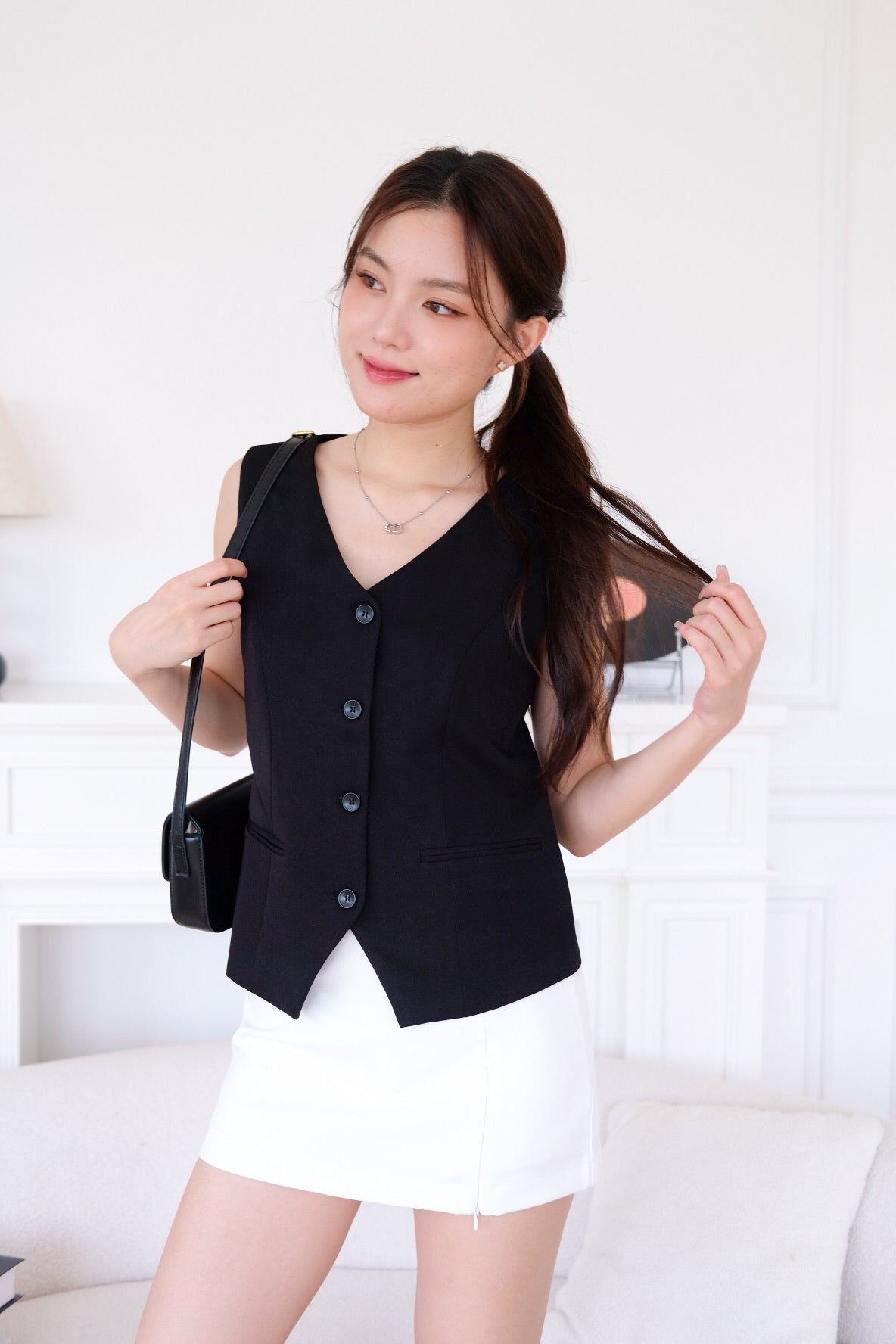 Atlas Work Vest Top (Black)