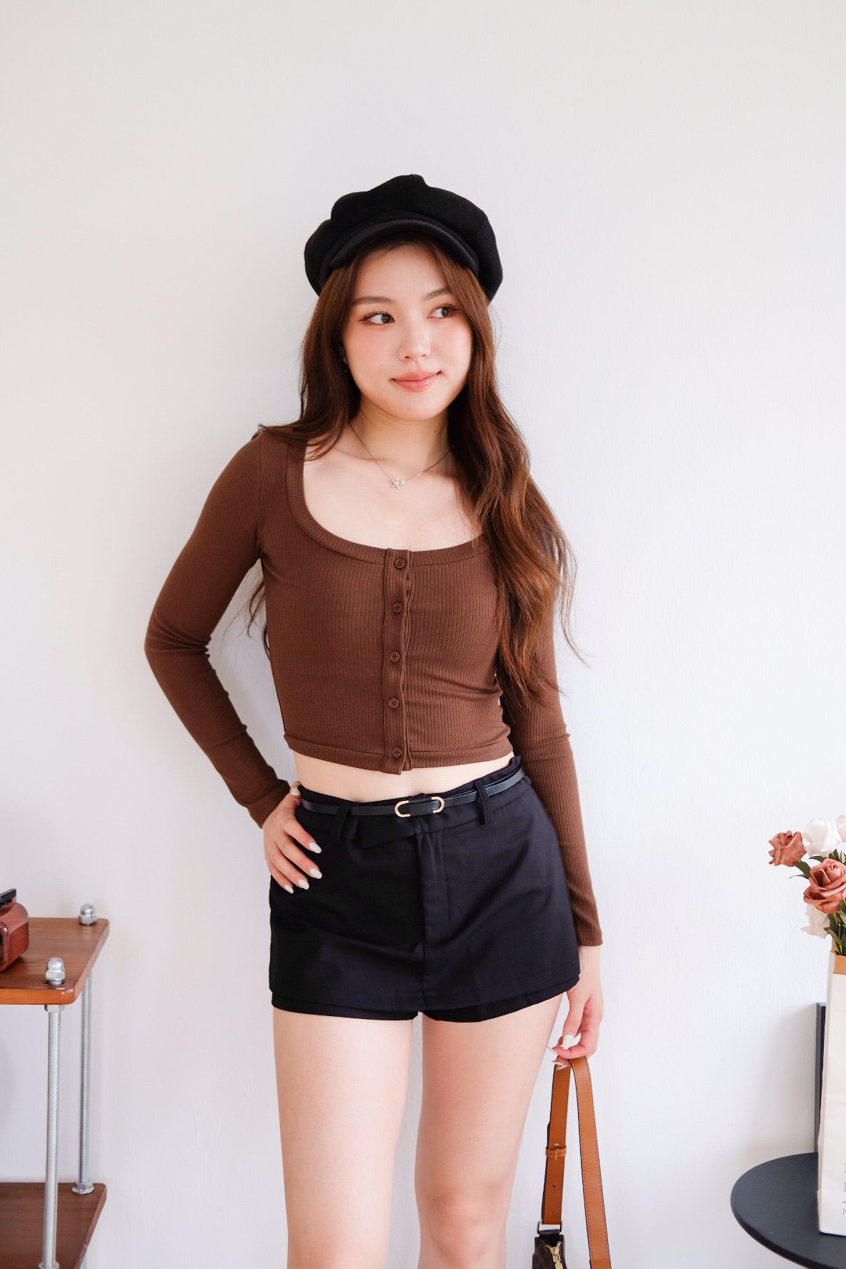 Contour Belted Skort (Black)