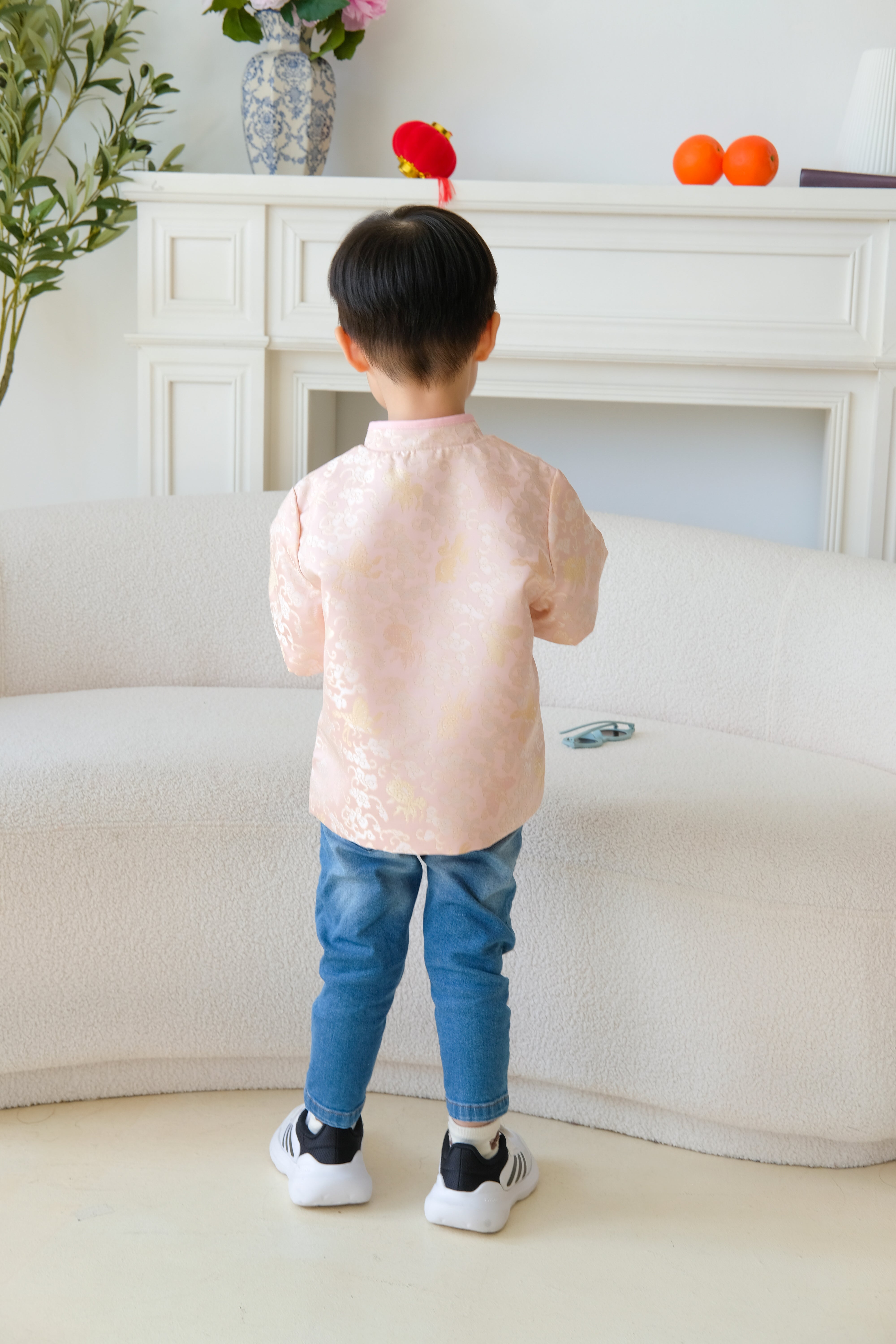 Man Modern Little Boy Samfu (Champagne Pink)