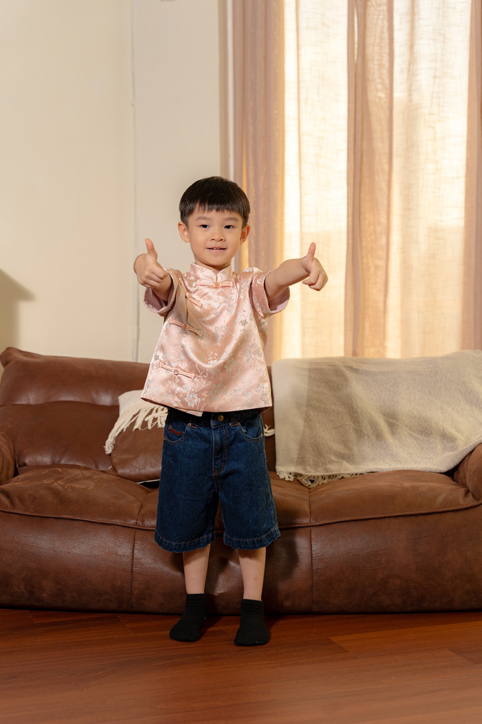 [ETA 15-21 Jan] 花禧团圆 Spring Reunion Boy Samfu (Blossom Pink)