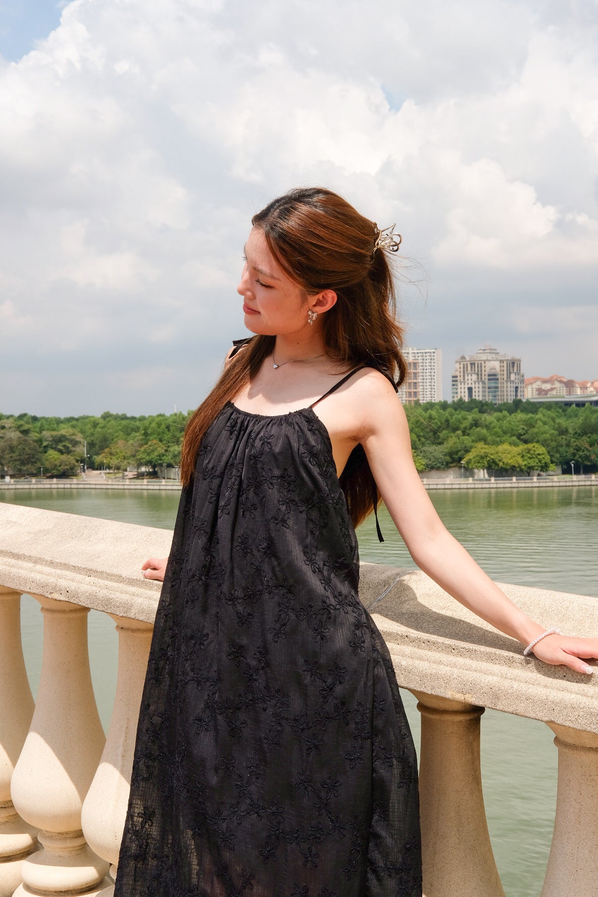 May Vacay Loose Fit Maxi Dress (Black)