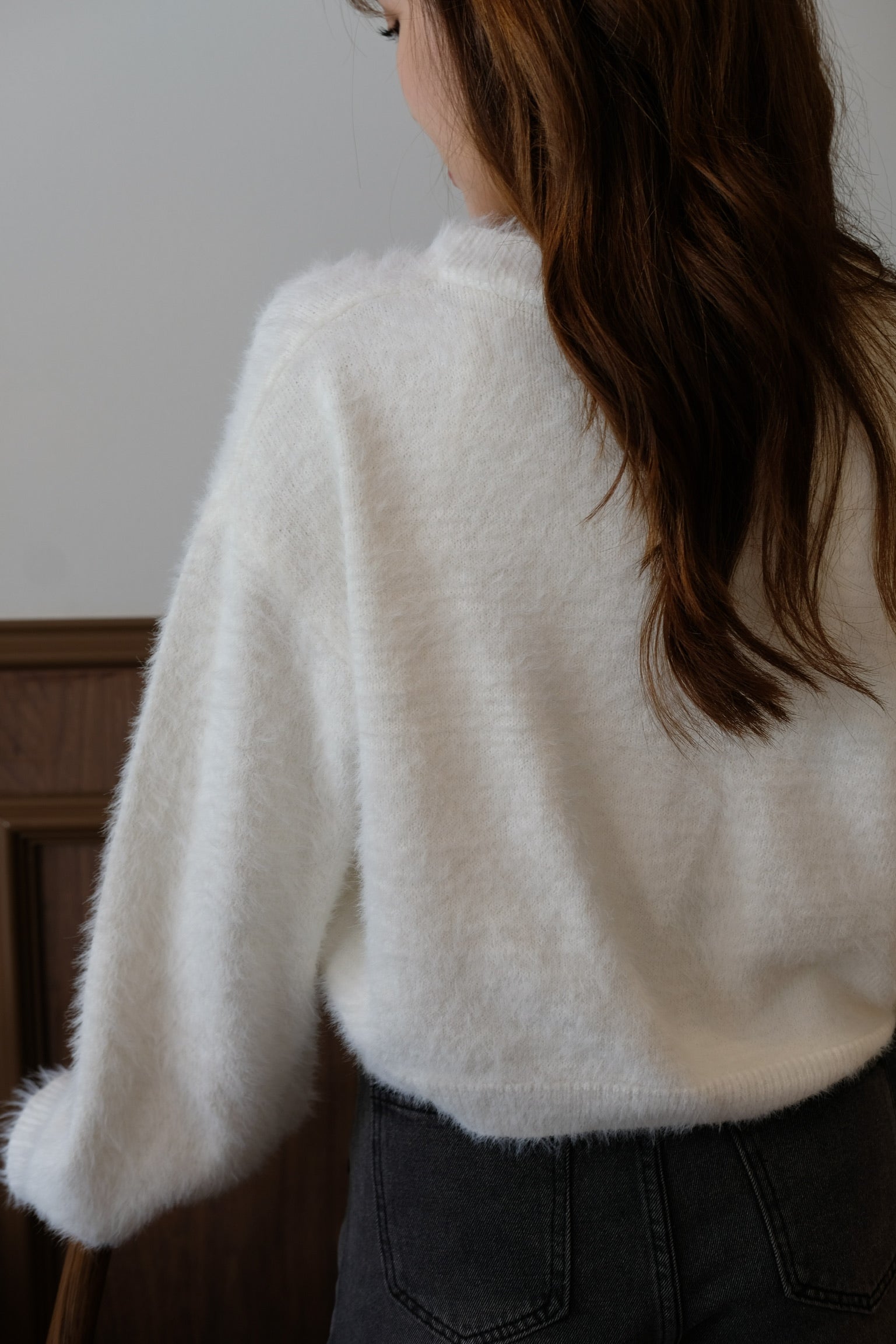 Emely Furry Outerwear (White)