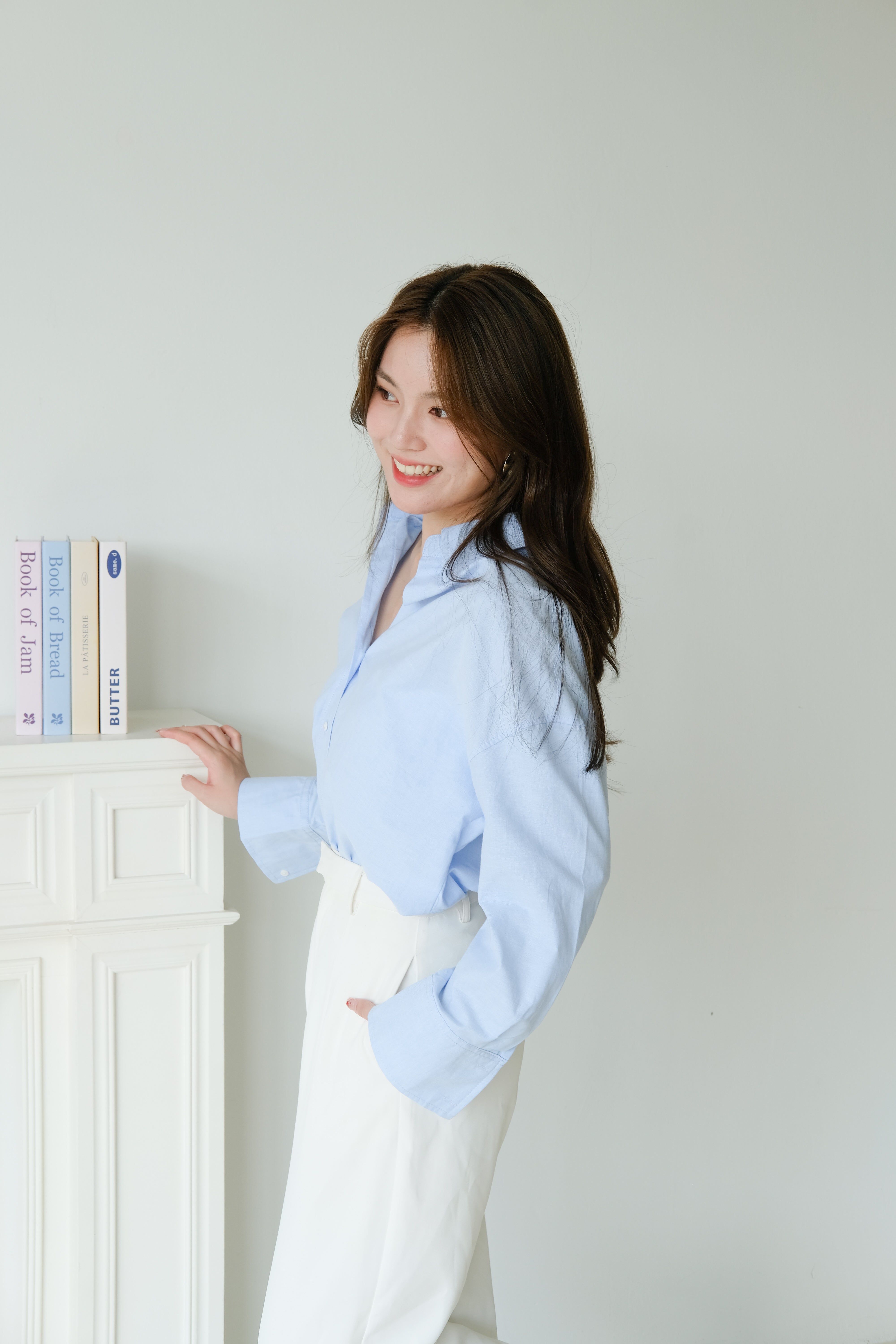 Sanford Boyfriend Shirt (Sky Blue)