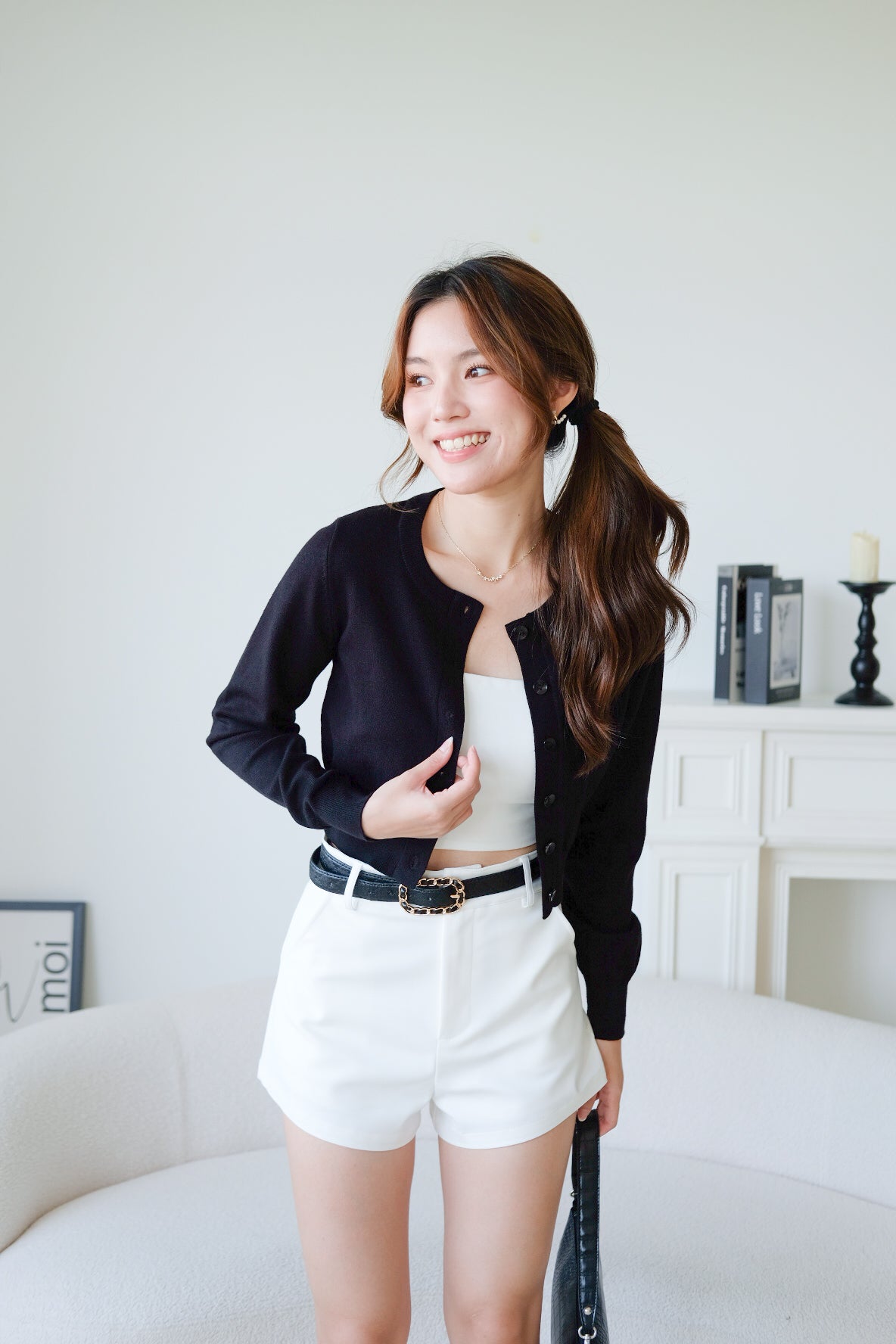 Dream Soft Cotton Cardigan (Black)