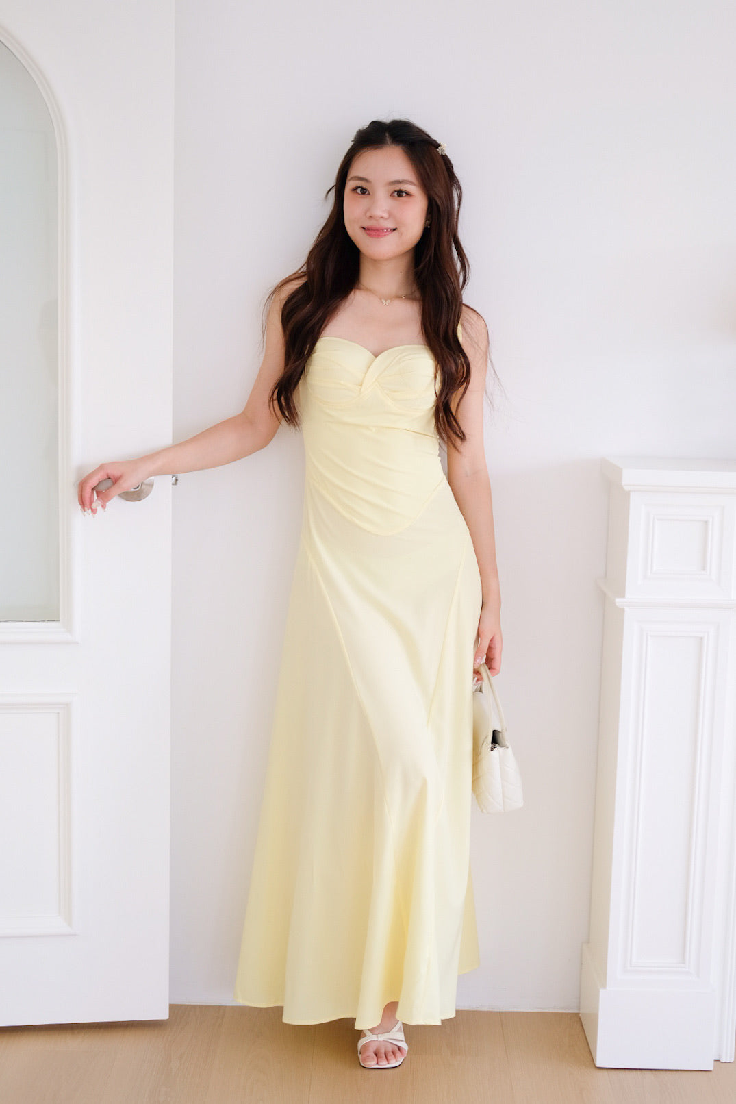 Edelynn Skater Maxi Dress (Sunshine Yellow)