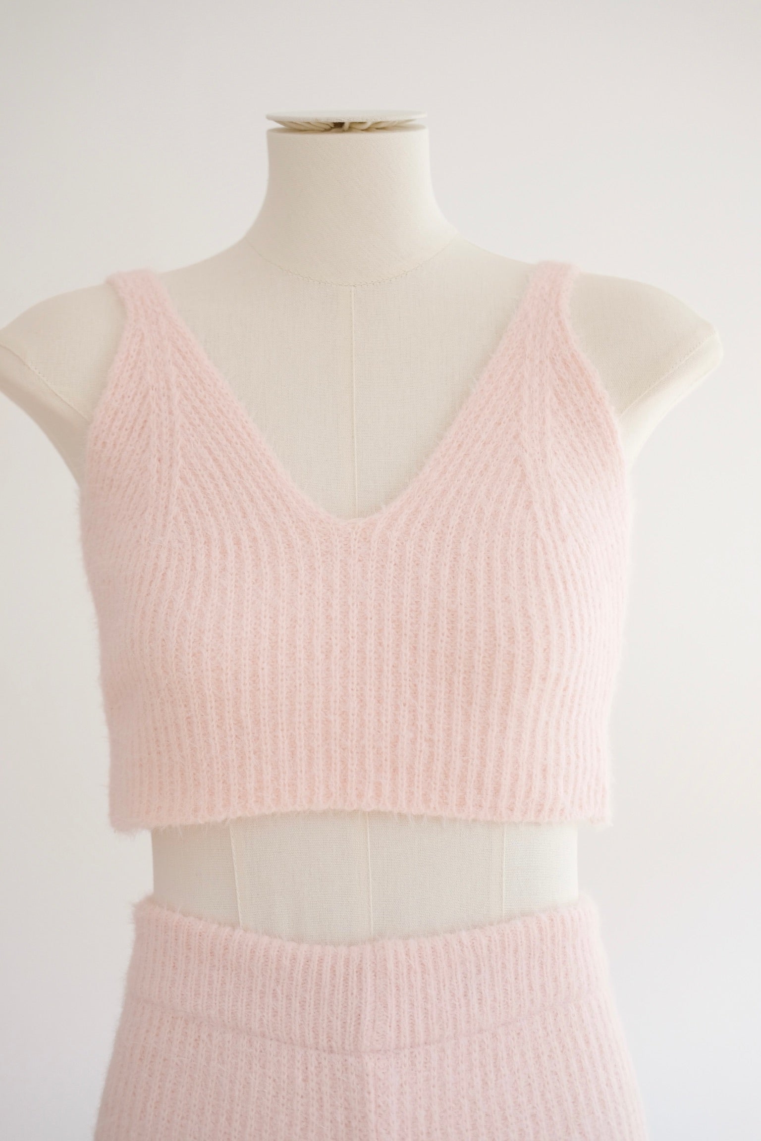 Pink Soft Knit Lounge Set