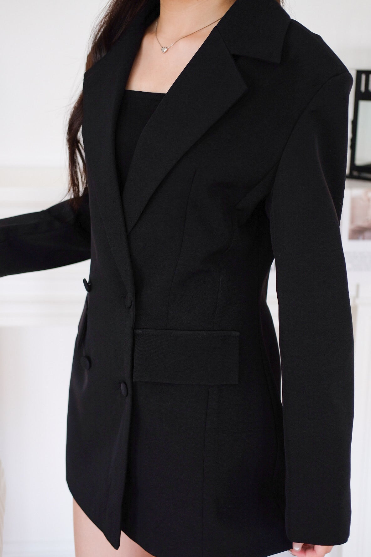 The Executive Blazer Dress (Black)
