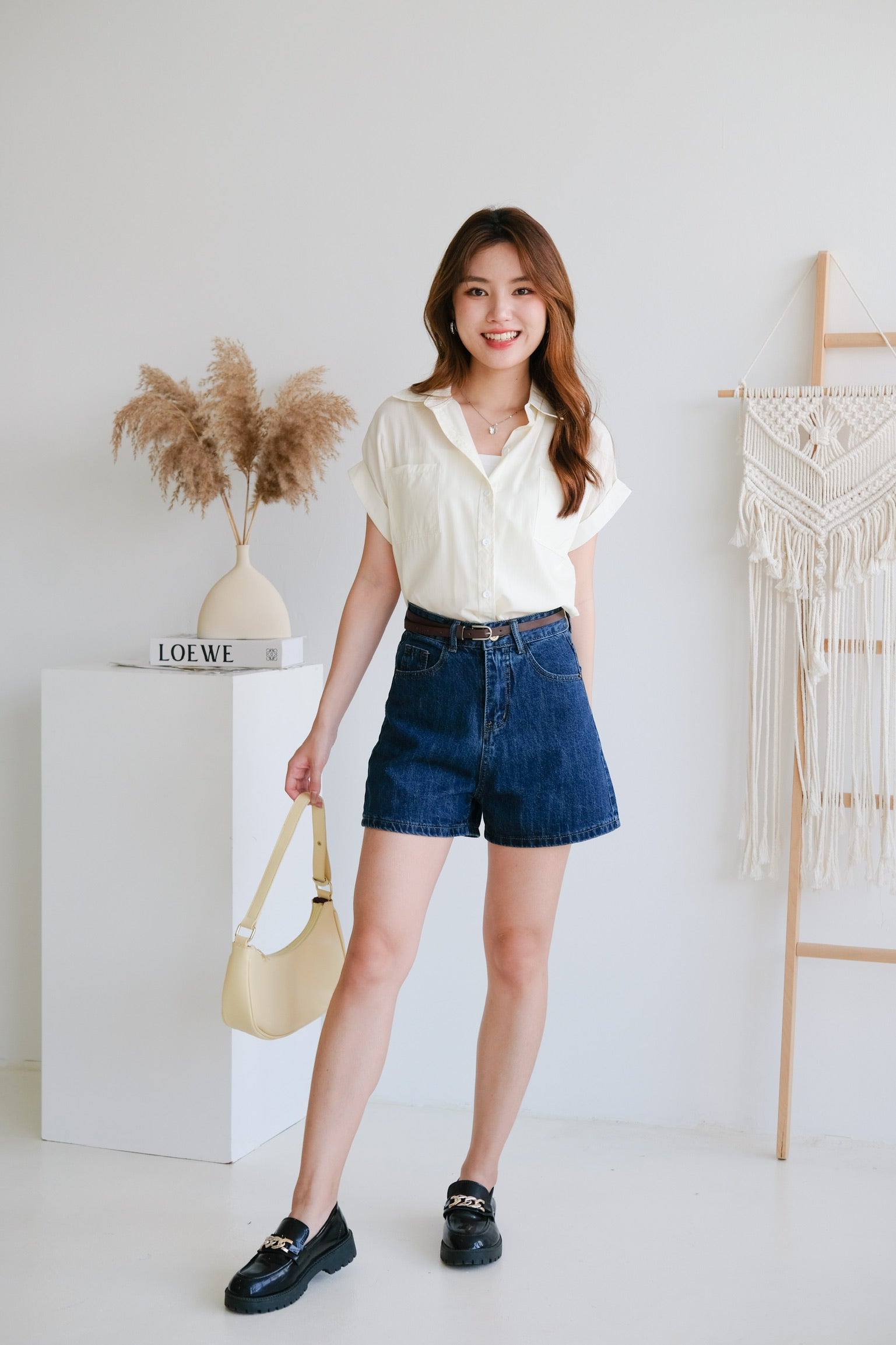 Eunji Korean Blouse (Pale Yellow)