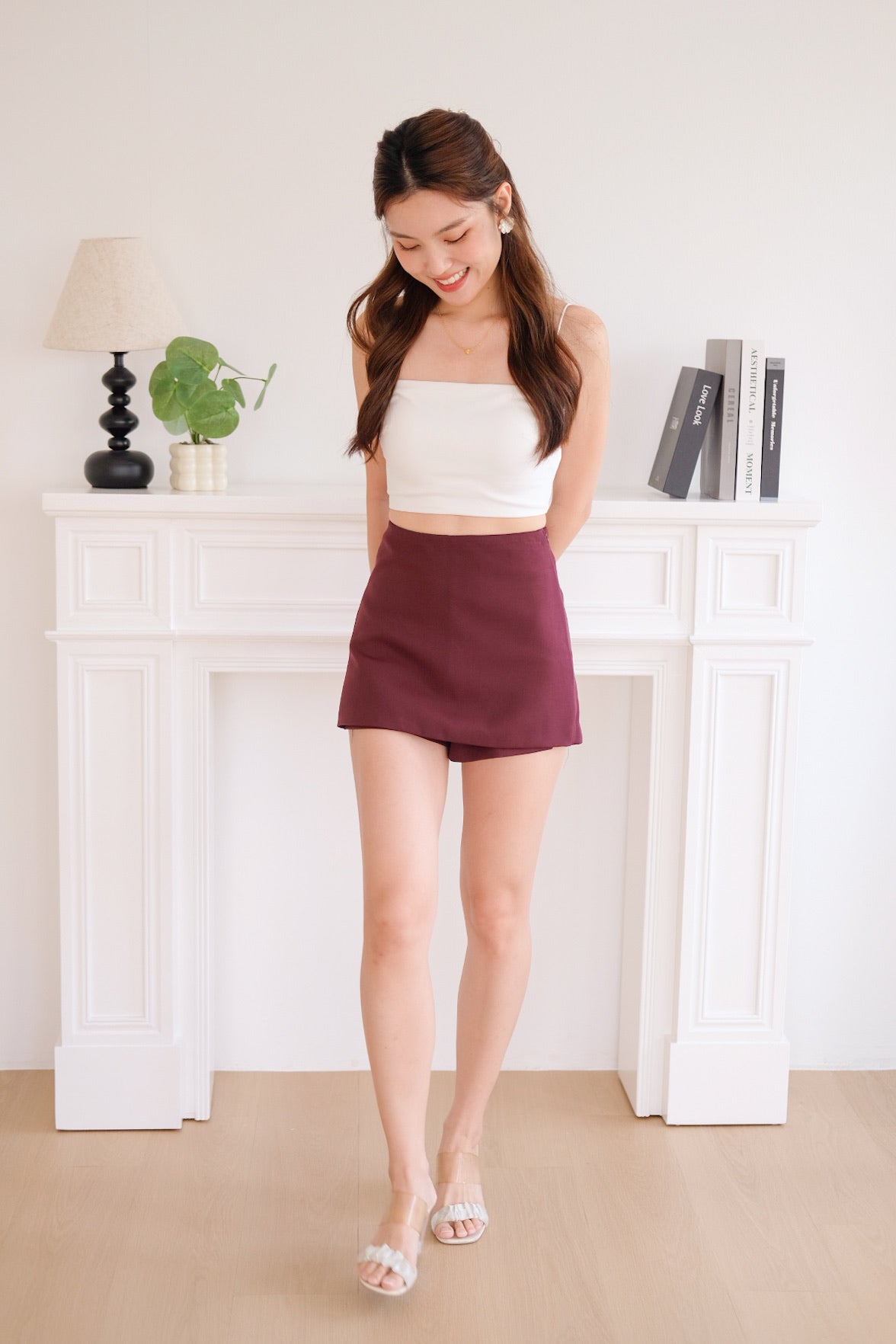 Athena Mini Skorts (Wine)