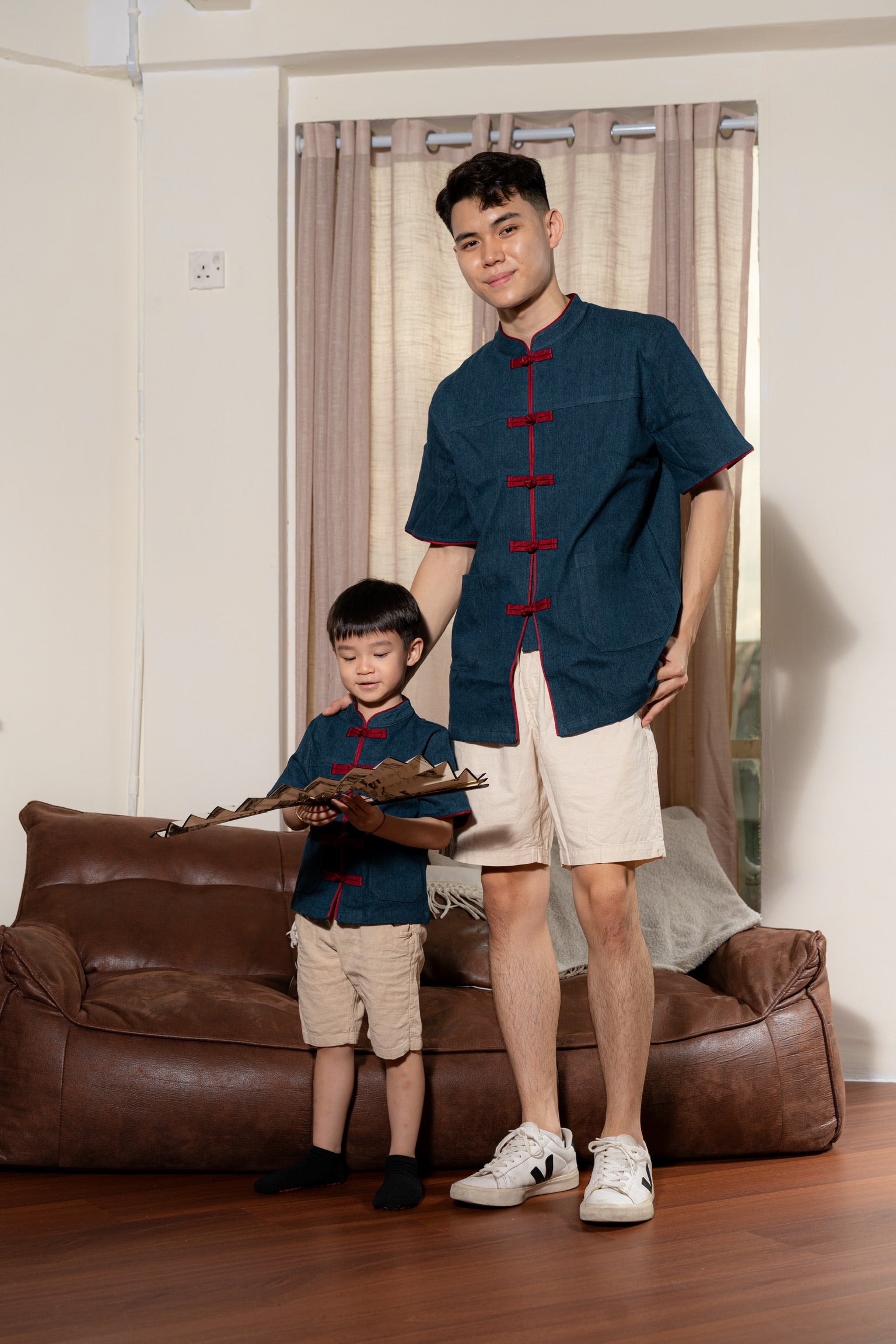 丹禧牛仔 Denim Joy Men Samfu (Dark Blue)