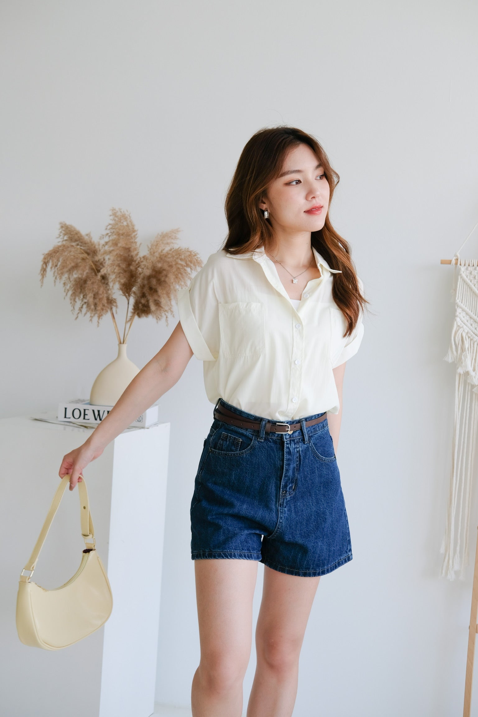 Eunji Korean Blouse (Pale Yellow)