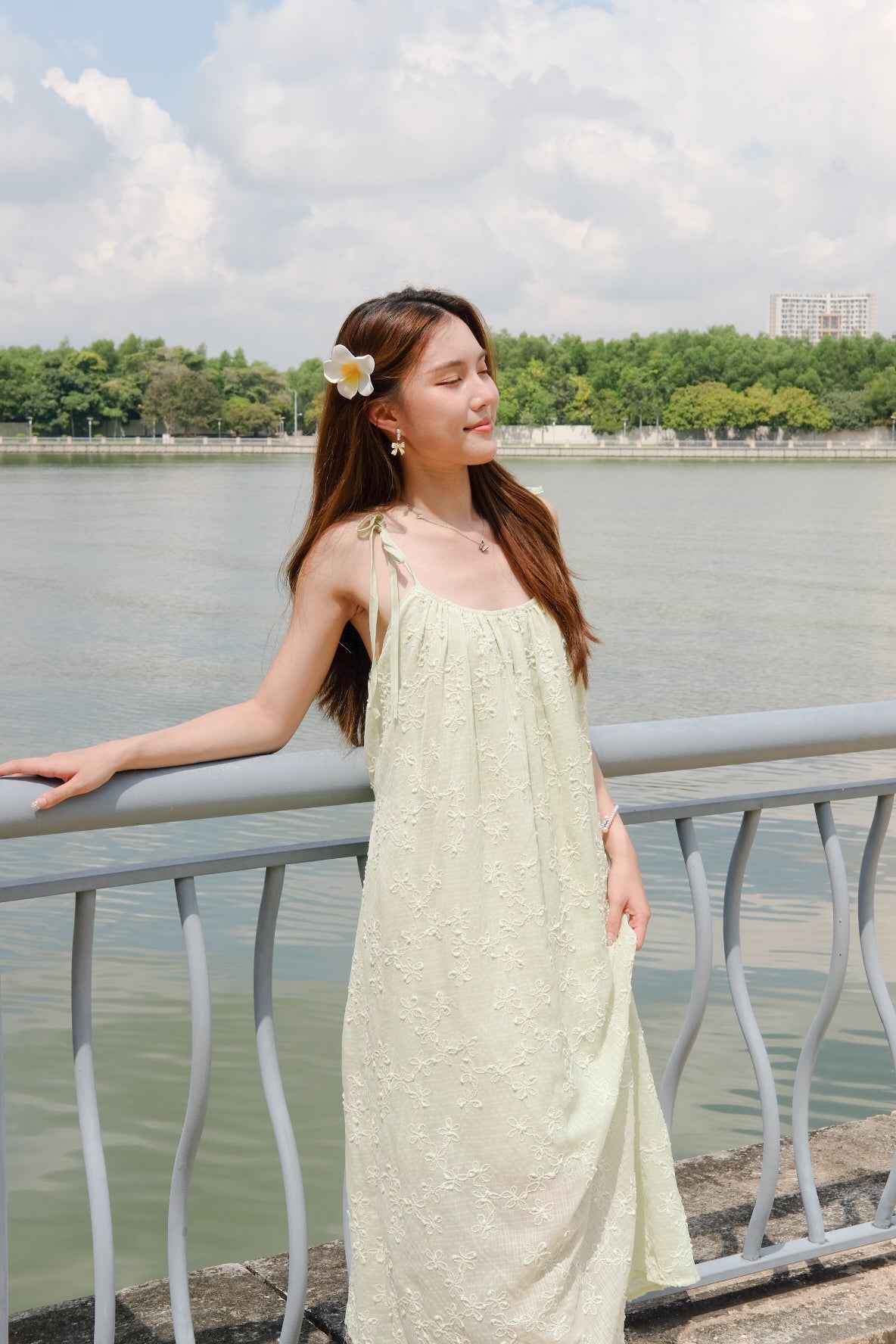 May Vacay Loose Fit Maxi Dress (Avocado)