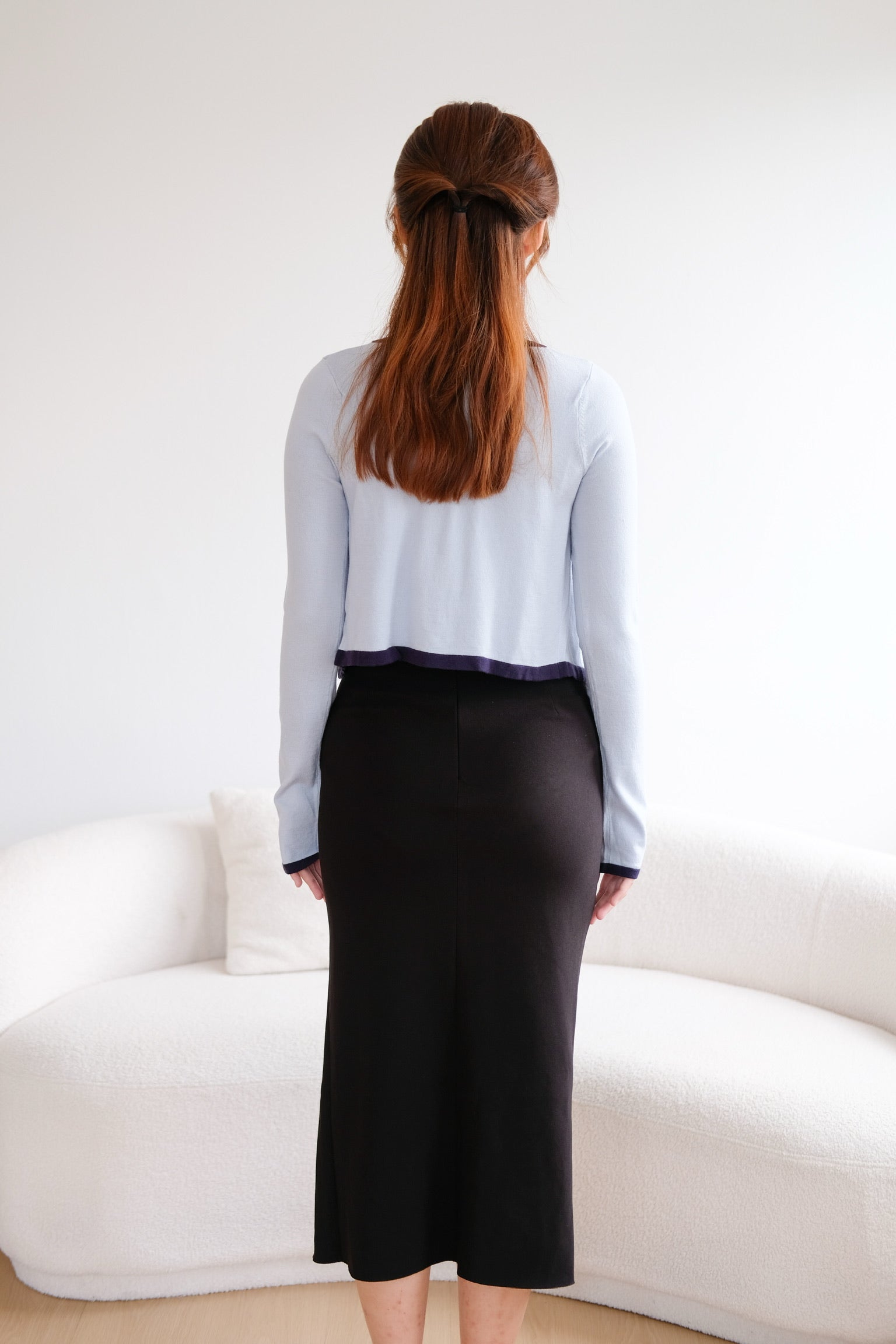 Black Bodycon Slit Maxi Skirt