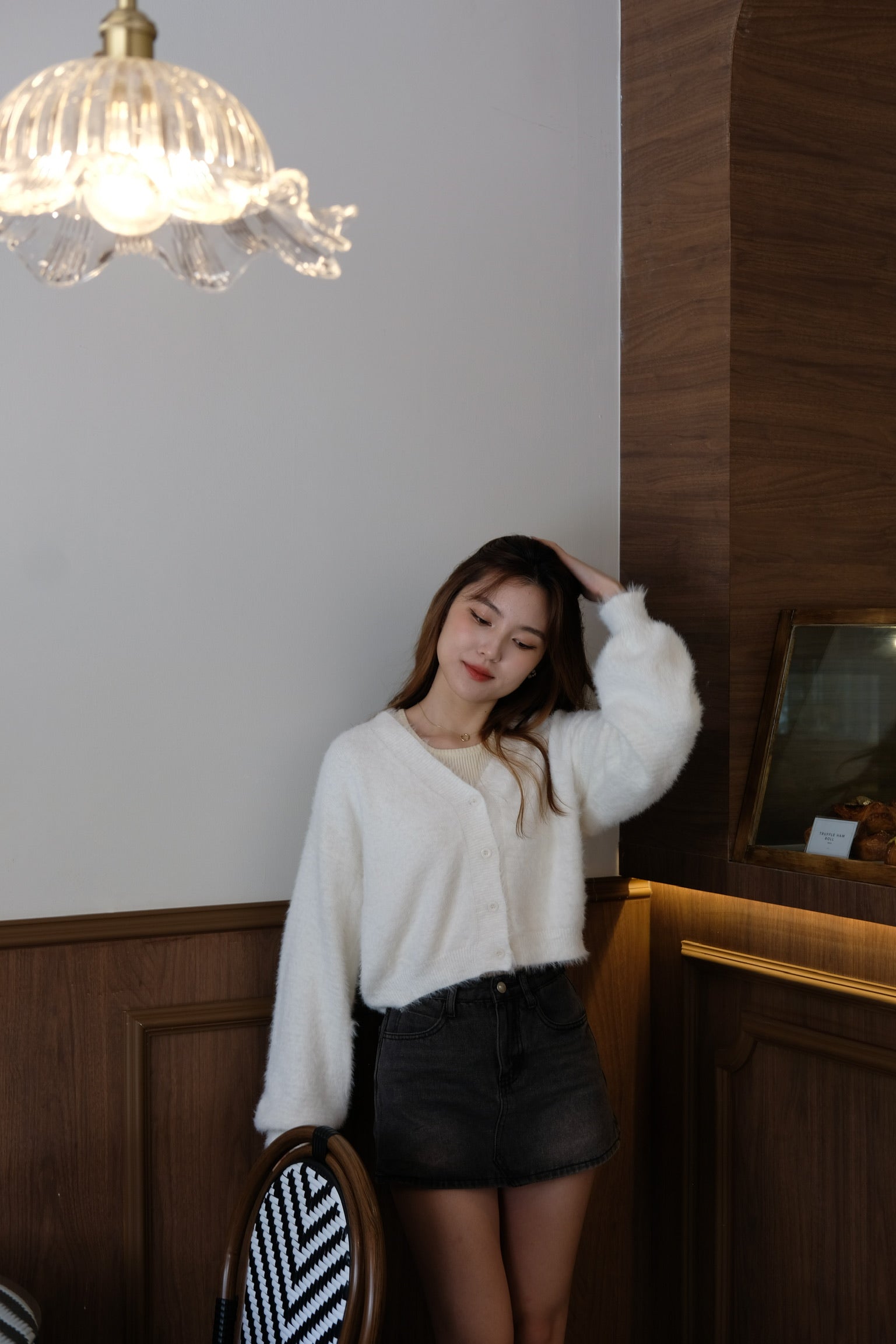 Emely Furry Outerwear (White)