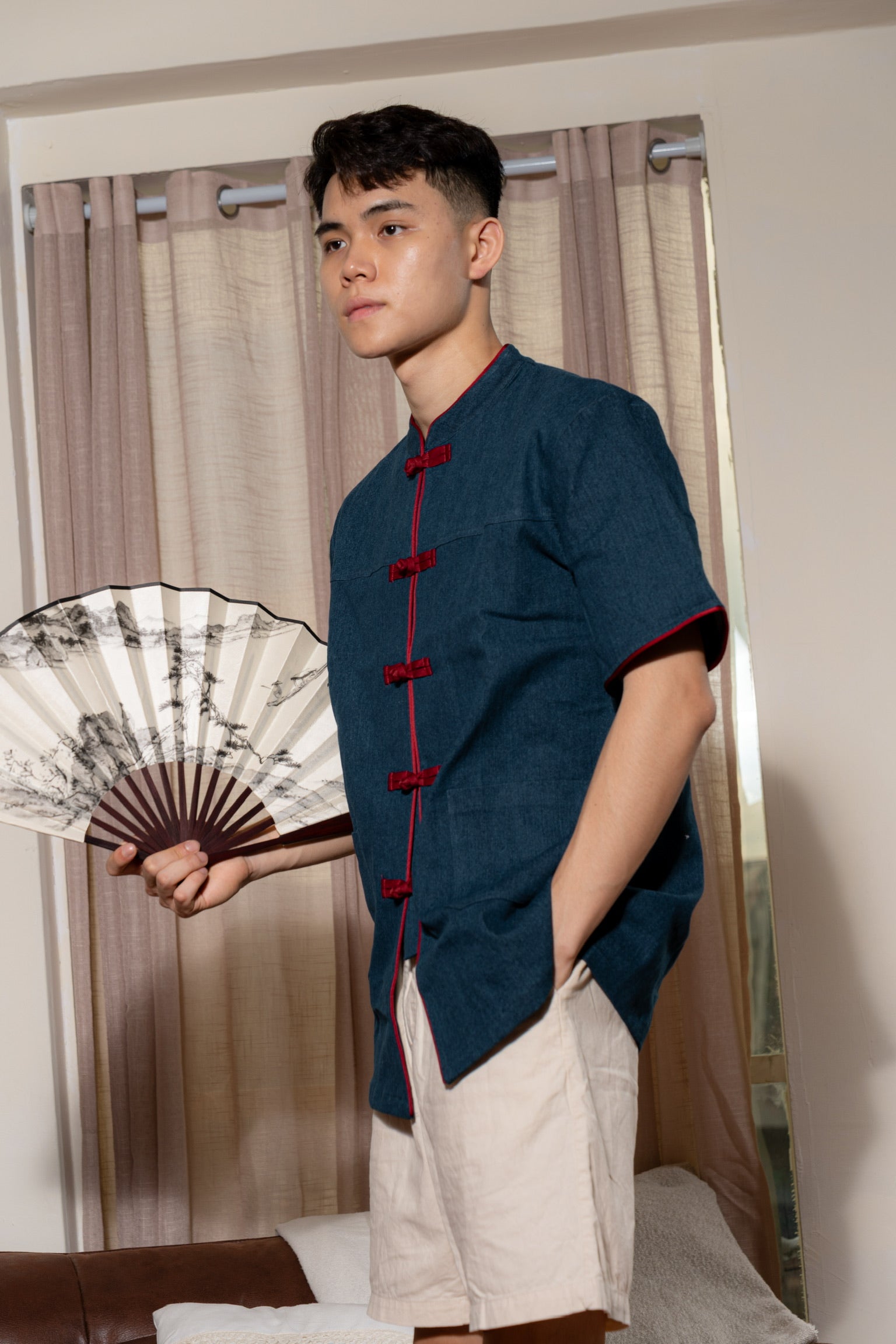 丹禧牛仔 Denim Joy Men Samfu (Dark Blue)