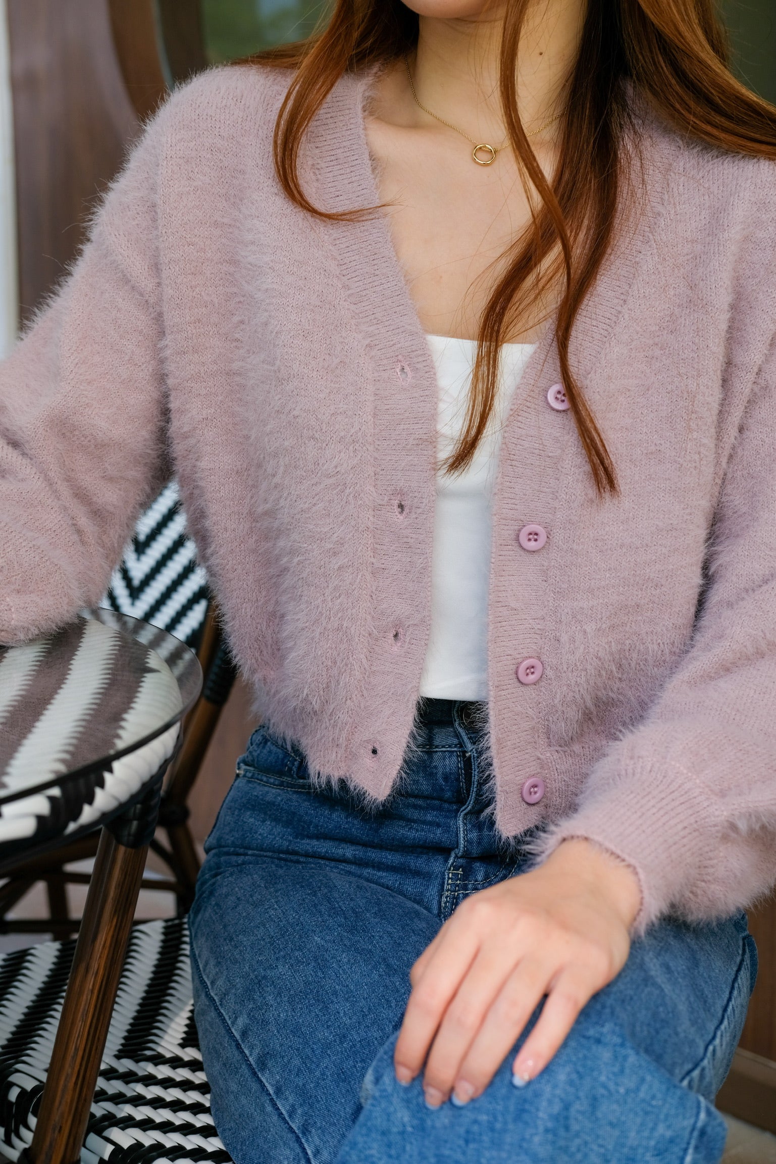 Emely Furry Outerwear (Purple)