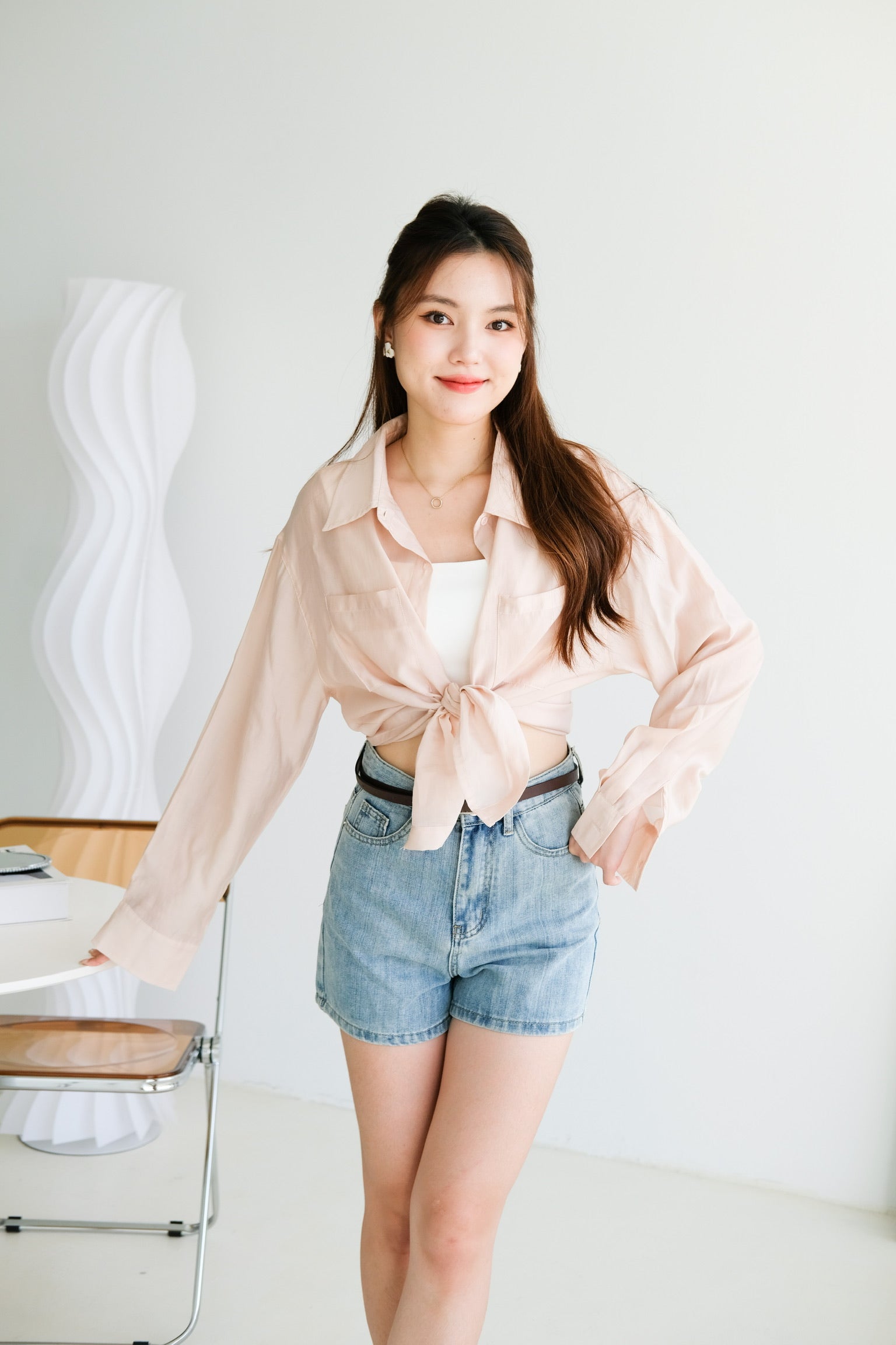 Chester Relaxed Blouse (Dusty Pink)