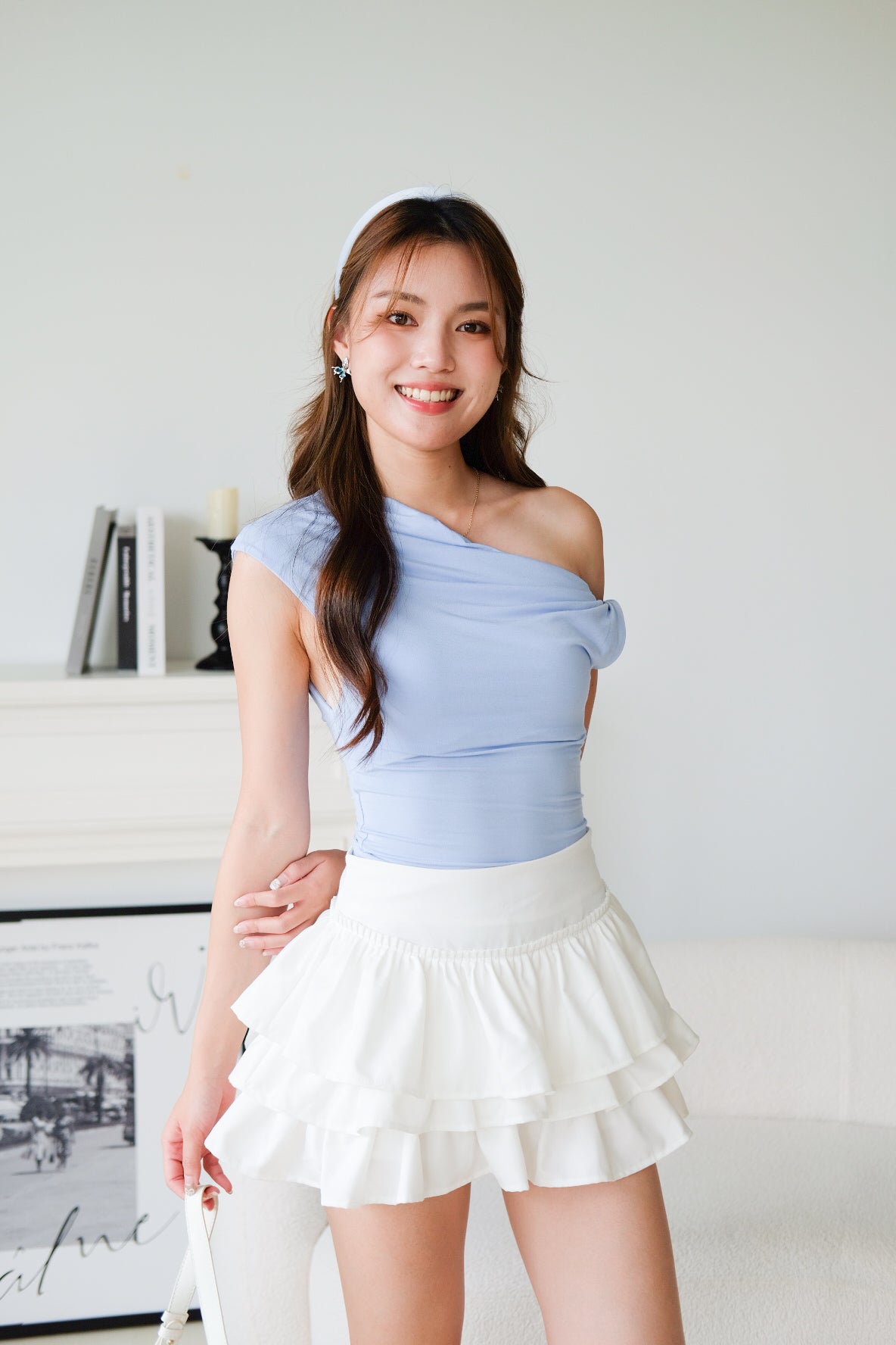 Felice Twist Toga Top (Sea Blue)