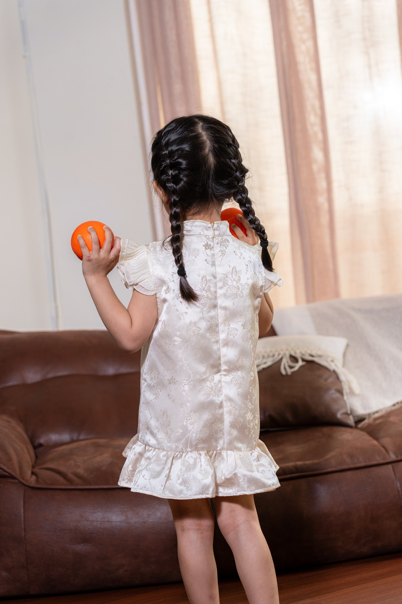 [ETA 15-21 Jan] 花禧团圆 Spring Reunion Girl Cheongsam (Cream)