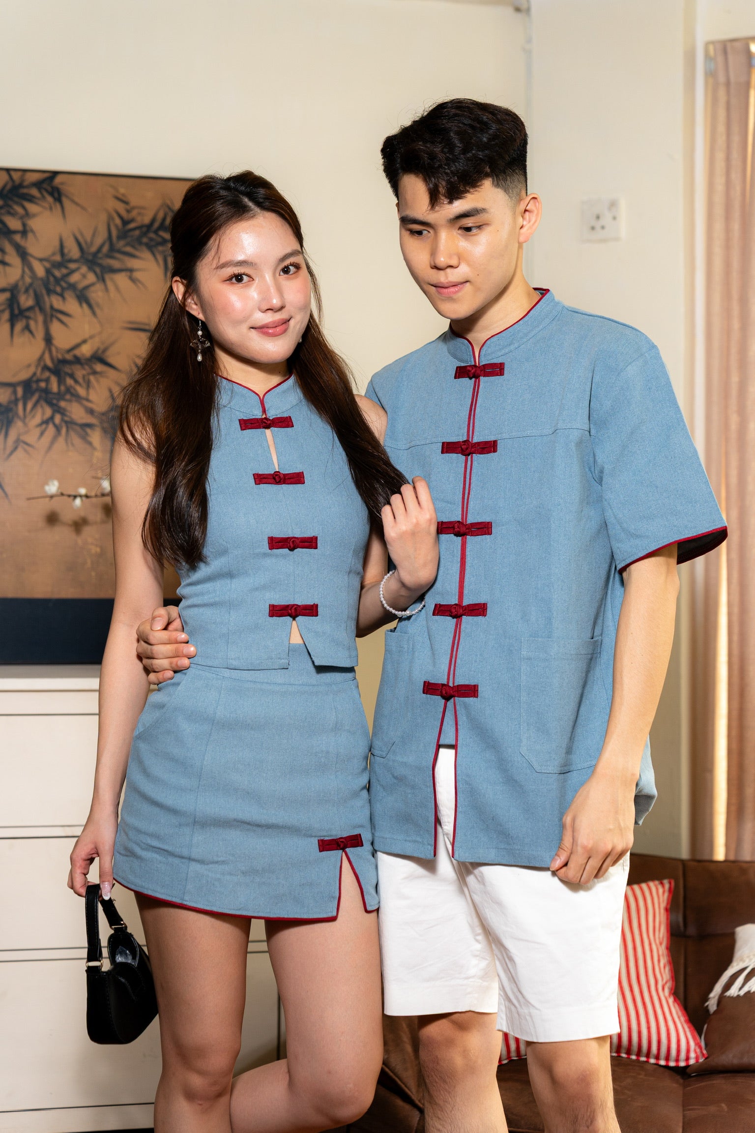 丹禧牛仔 Denim Joy Men Samfu (Light Blue)