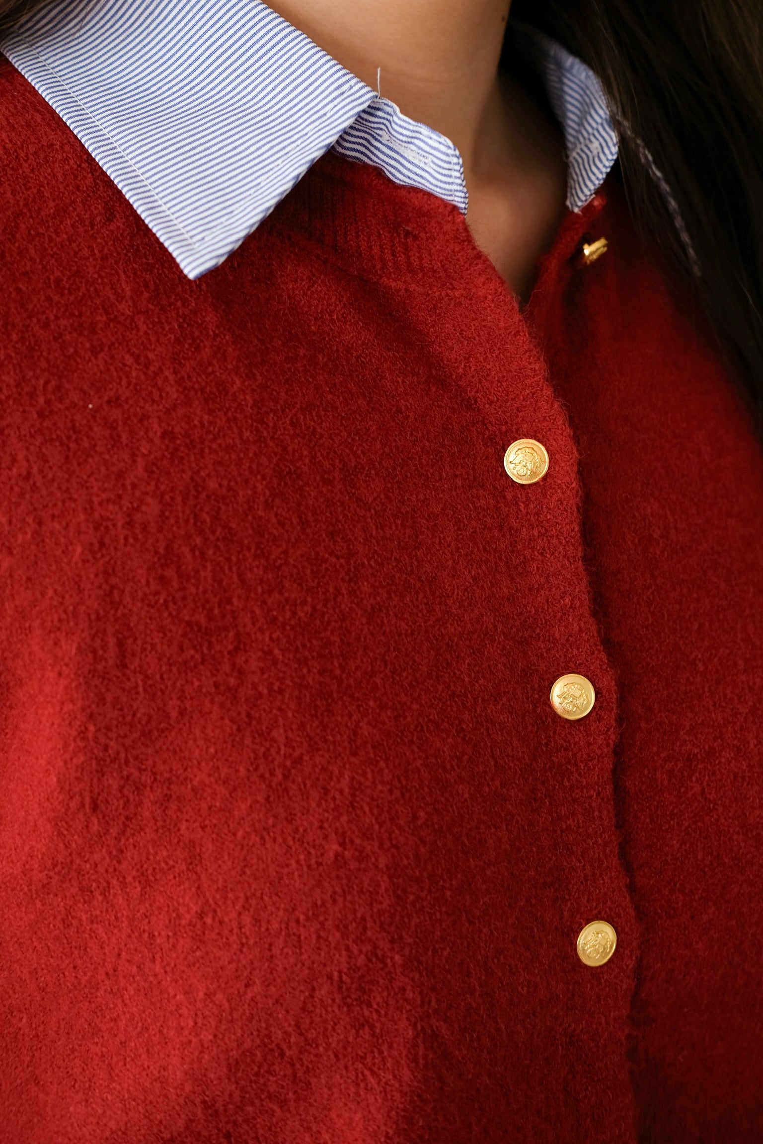 Celine Sweater Shirt (Maroon)